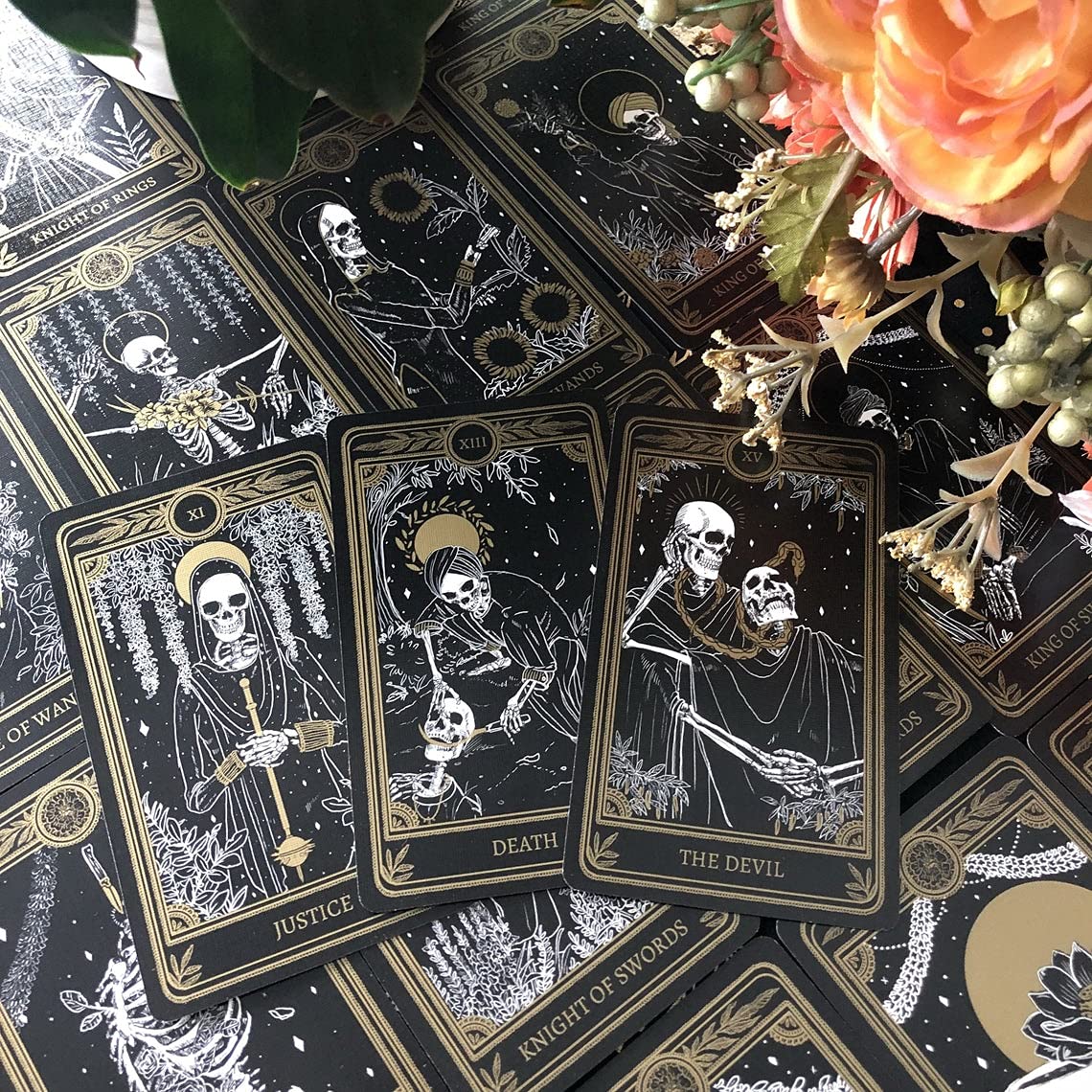 The Marigold Tarot Box Set - 78 Gold Gilded Tarot Cards with Guidebook & Foil-Stamped Journal - Premium Divination Deck for Witches, Tarot Lovers & Spiritual Seekers - Perfect for Readings, Meditation & Gift Giving