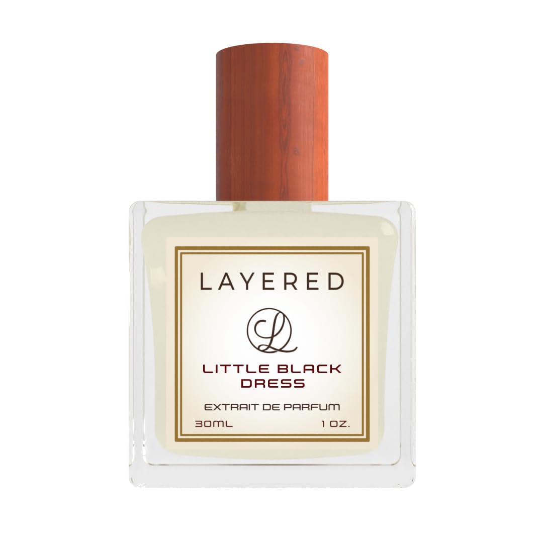 Layered Fragrance Little Black Dress Extrait de Parfum for Women - Floral & Warm Scent Eau de Parfum Inspired by Black Opium - Long Lasting Perfume 10ml / 0.34oz - Perfect for Date Night, Evening Events & Special Occasions