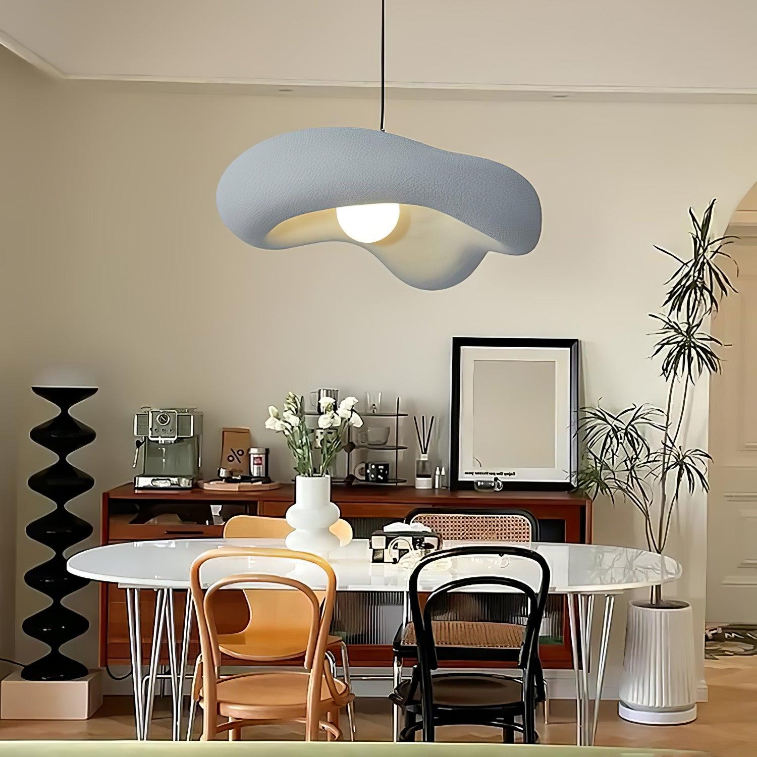 Eterna Wabi Sabi Pendant Light - Handmade Japanese Minimalist Hanging Lamp for Dining Room, Kitchen Island, or Bedroom Decor