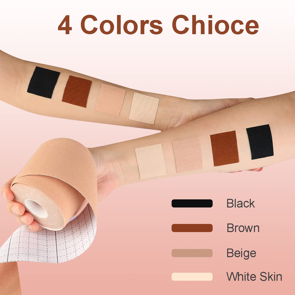 JEONEKID Boob Tape for Large Breasts - Invisible Breast Lift Tape, Skin-Friendly Waterproof & Sweatproof Body Tape for Women | Perfect for Backless Dresses, Strapless Outfits, and Special Occasions