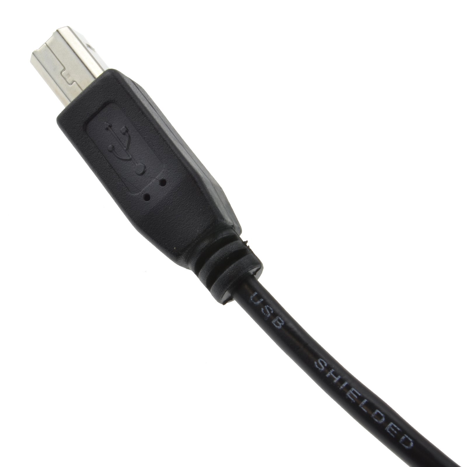 kenable USB 2.0 24AWG High Speed Printer Cable A to B - 0.25m/25cm Black - Fast Data Transfer for Printers, Scanners & External Hard Drives - Home & Office Use
