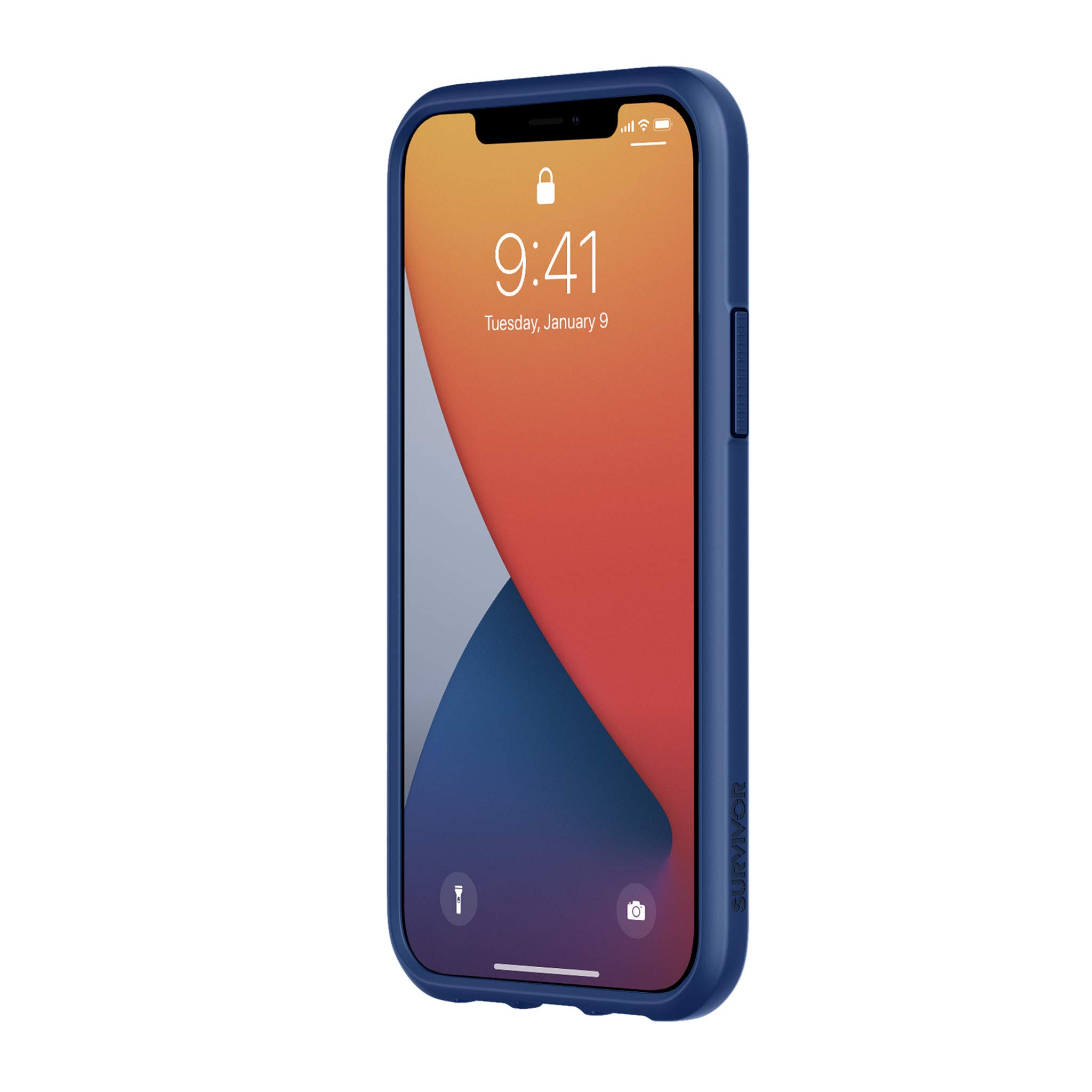 Griffin Survivor Strong GIP-048-NVY Rugged Protective Case for iPhone 12 & iPhone 12 Pro - Navy Blue | Military-Grade Drop Protection | Shockproof & Scratch-Resistant | Perfect for Outdoor, Work & Adventure Activities