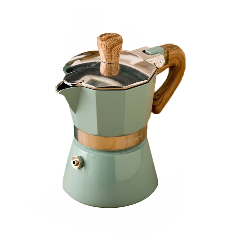 Premium Italian Stovetop Espresso Maker - 3-Cup Moka Pot for Rich Coffee & Espresso | Classic Design, Easy to Use & Clean | Perfect for Home, Office & Camping Brewing