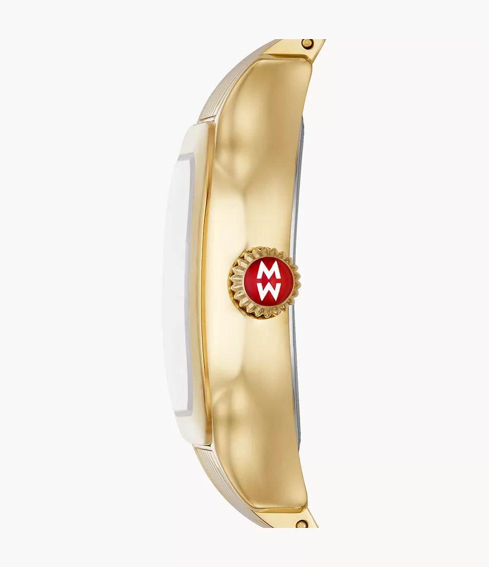 18K Gold Plated Diamond Dial Women's Watch - Elegant Luxury Timepiece for Women | Perfect for Formal Events, Parties & Everyday Wear