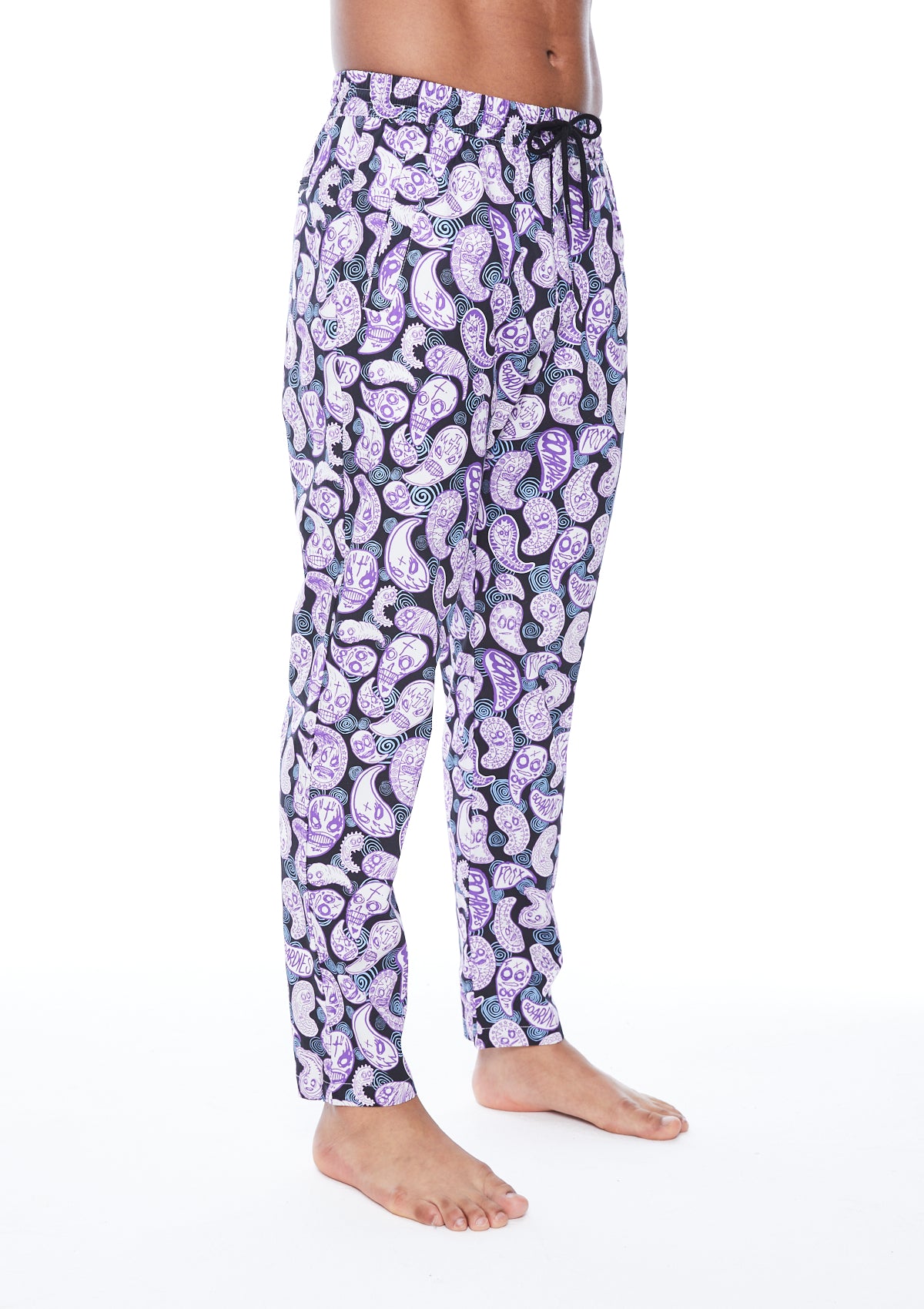 FOS Women's Paisley Print Lounge Pants - Soft Stretchy Elastic Waist Casual Pajama Bottoms for Home, Yoga, and Sleepwear