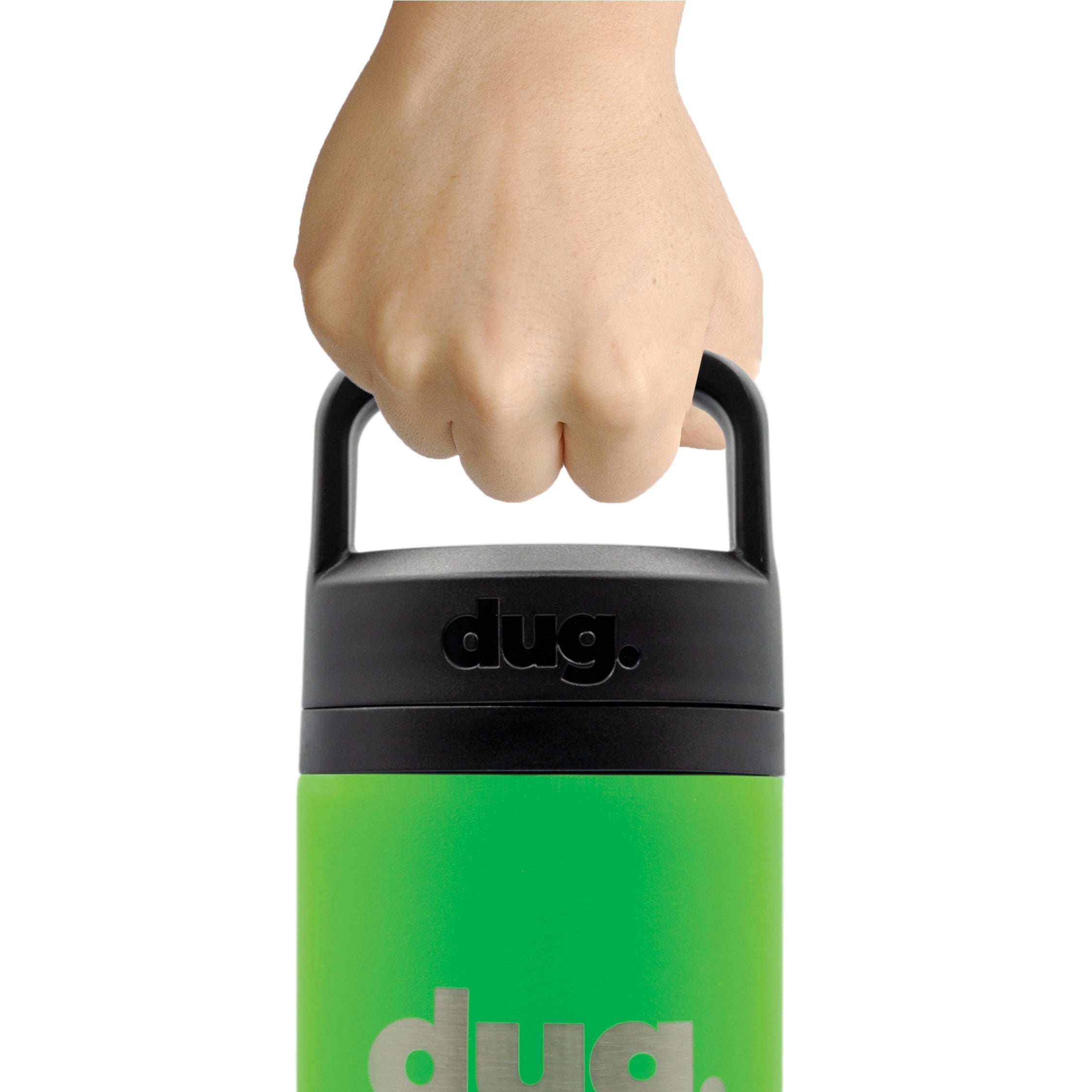Mini DUG Lime Green Insulated Cup 500ml - Leakproof Stainless Steel Tumbler for Hot & Cold Drinks - Perfect for Travel, Office, and Outdoor Adventures
