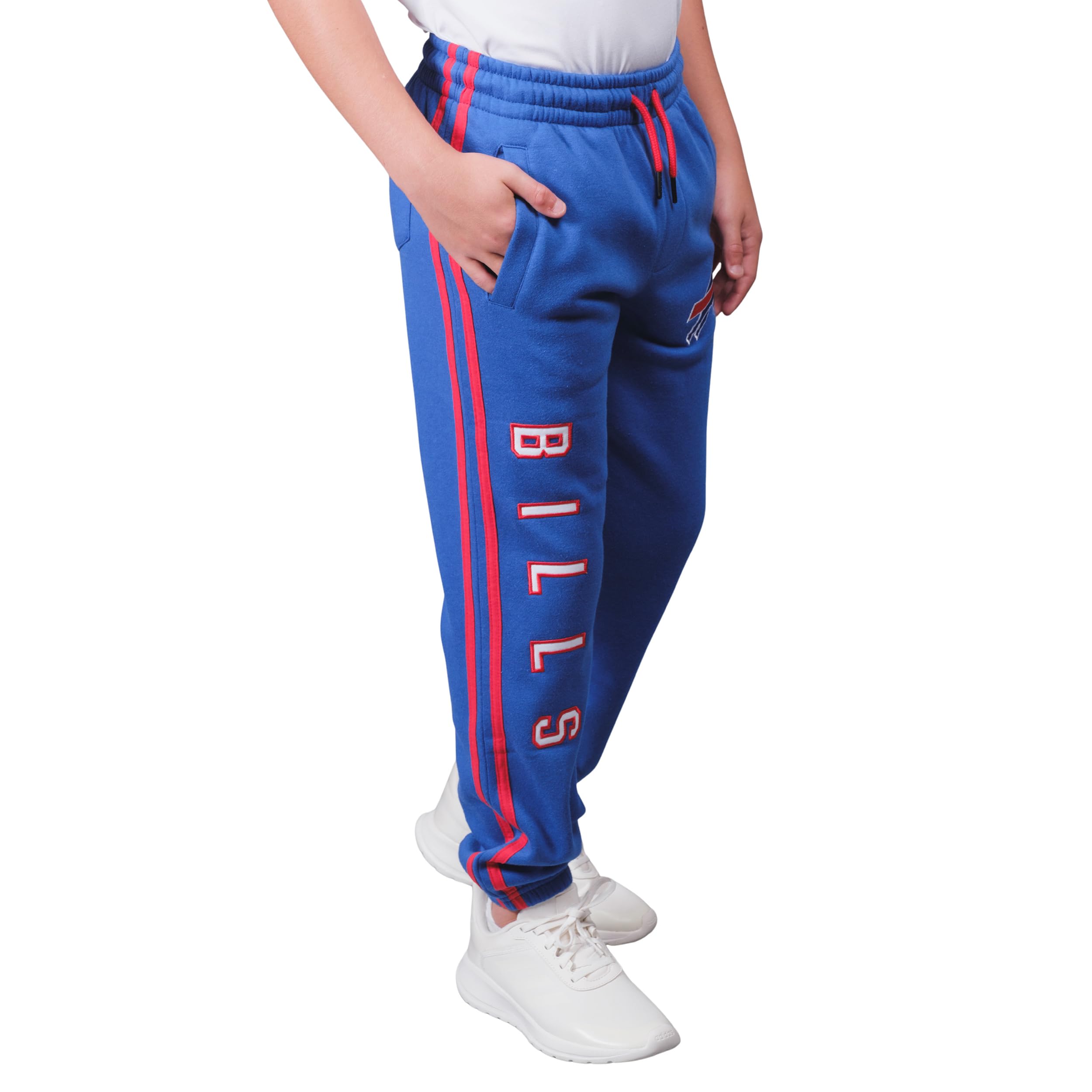 **NFL Official Youth Super Soft Striped Jogger Sweatpants for Game Day - Comfortable & Stylish for Sports, School & Casual Wear**