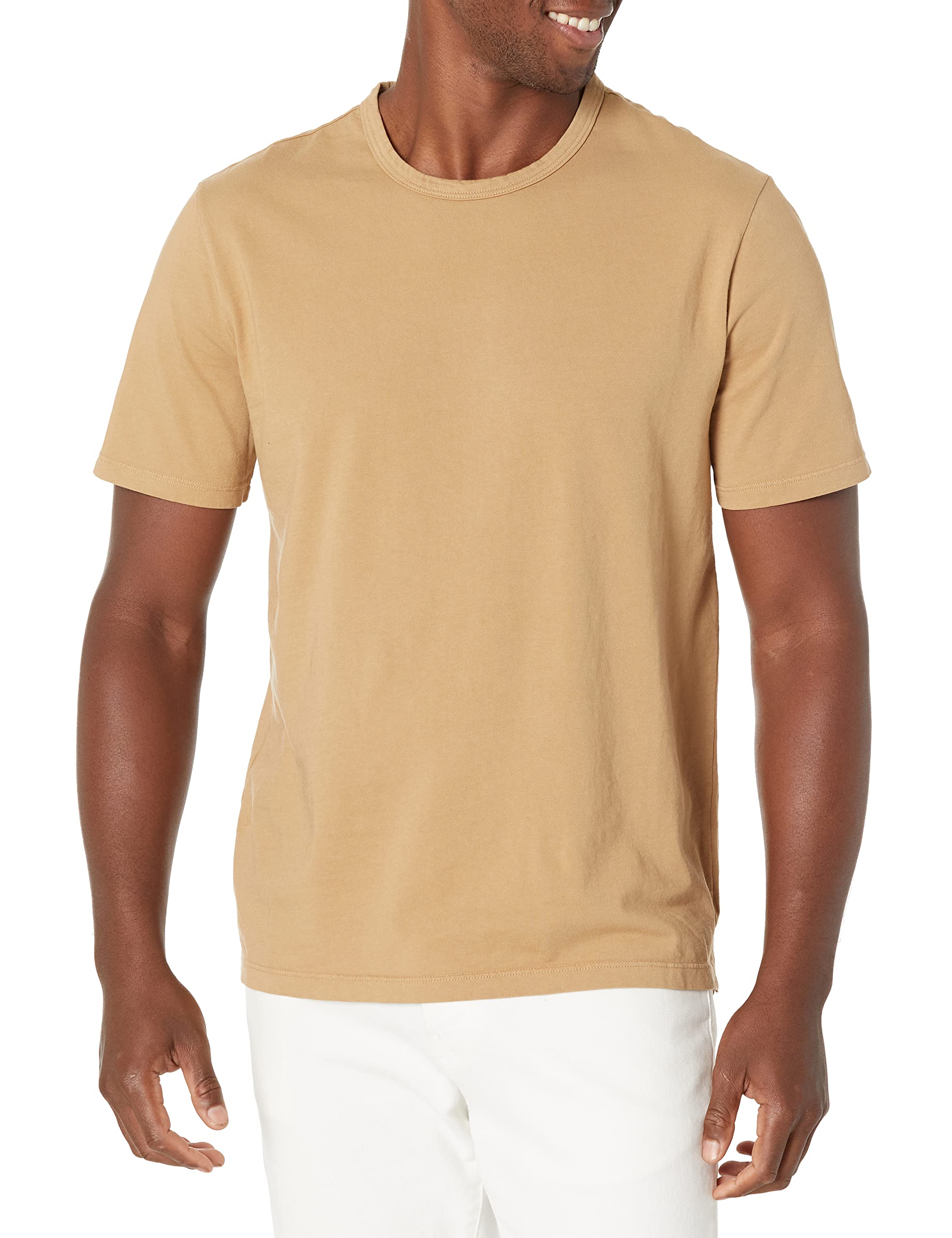 Vince Men's Short Sleeve Crew Neck T-Shirt - Soft Garment Dyed Cotton Tee for Casual Wear & Everyday Outfits