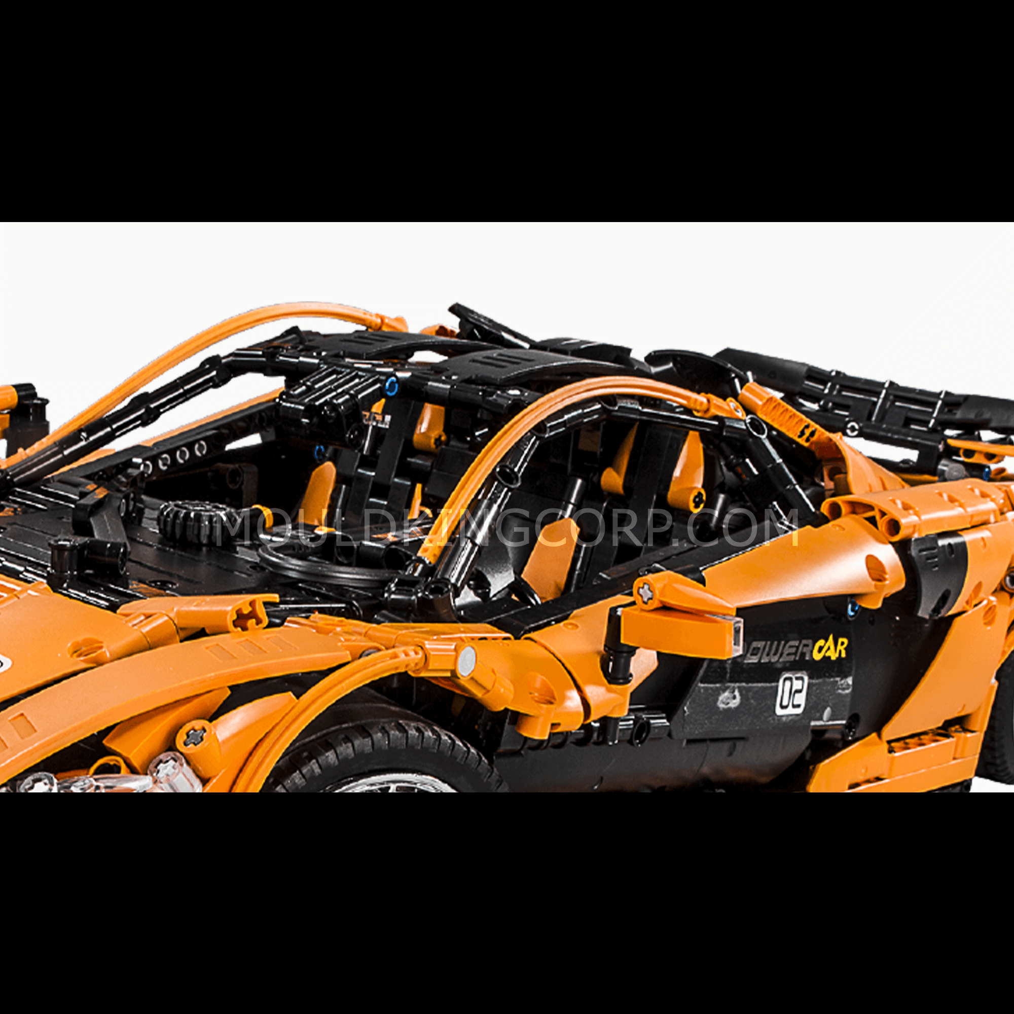 Mould King 13090S P1 Volcano Yellow Remote Control Race Car Building Kit - 3228 Piece STEM Toy for Adults & Kids | Perfect for Racing, Collecting & Display | Great Gift for Car Enthusiasts & Model Builders