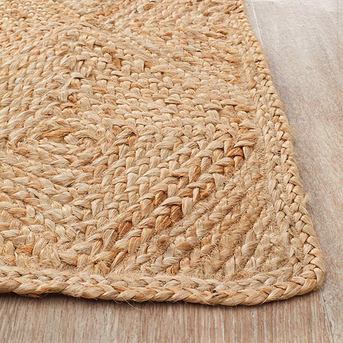 Atrium Hatch Natural Jute Area Rug - Eco-Friendly Handwoven Floor Mat for Living Room, Bedroom & Nursery Decor
