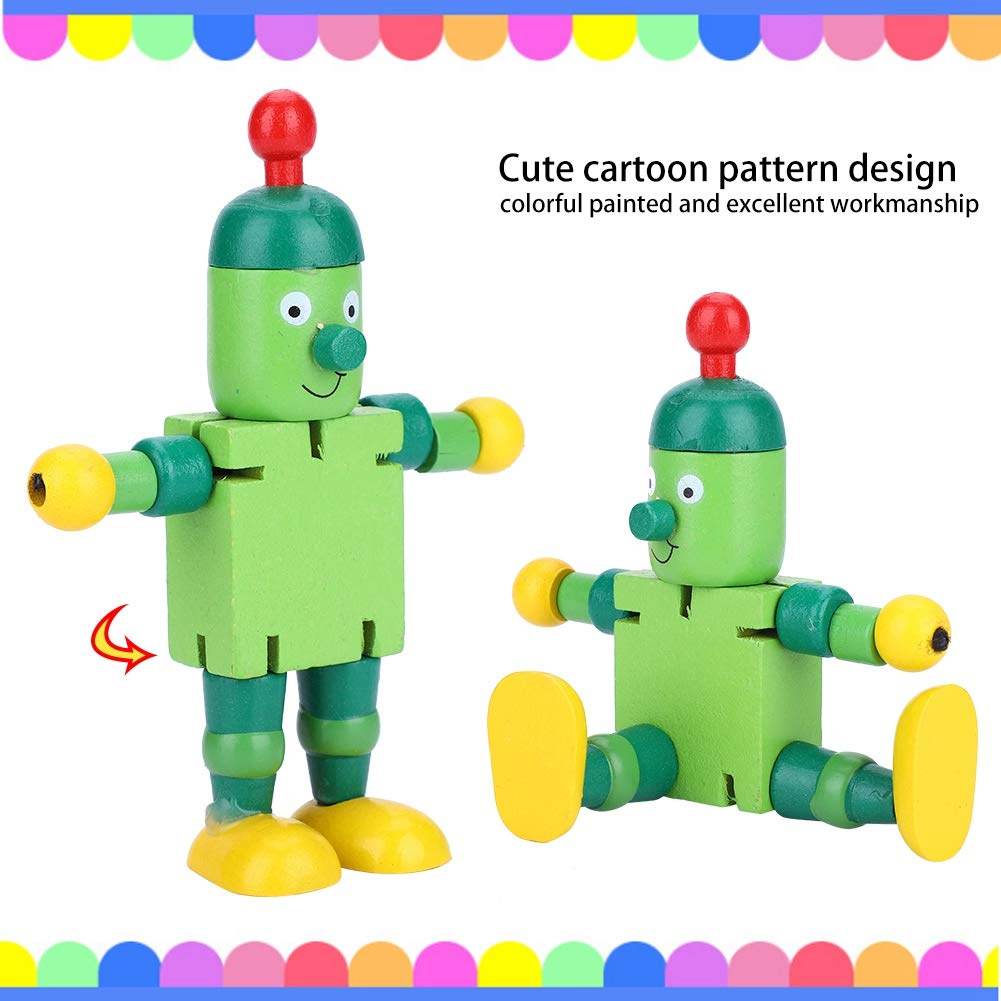 Wooden Robot Toys for Kids - Green STEM Learning Toy for Boys & Girls | Perfect for Educational Play, Birthday Gifts & Classroom Activities