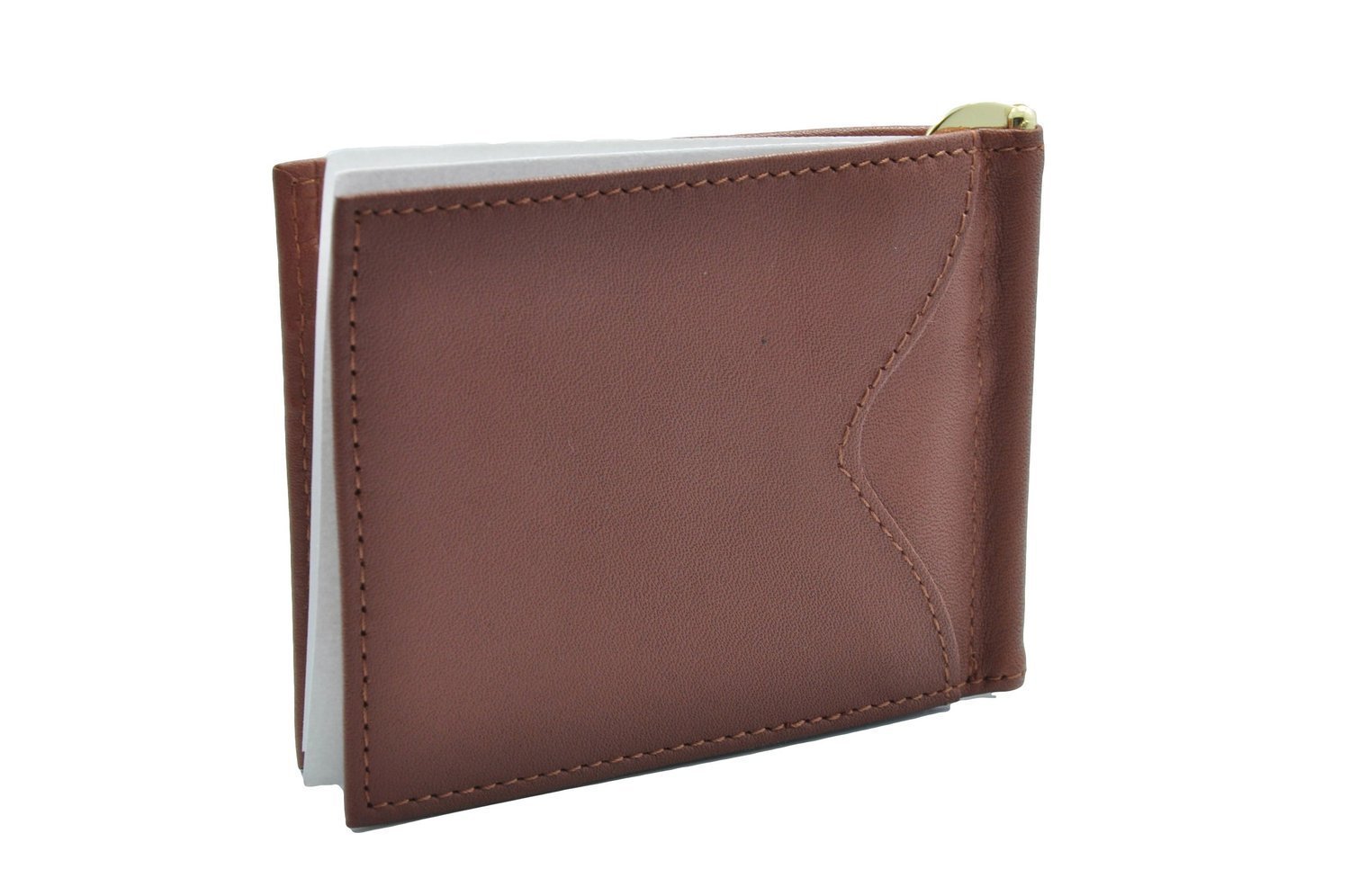 Royce Leather RFID Blocking Slim Money Clip Wallet for Men - Genuine Leather Credit Card Holder with Cash Clip (Black & Tan) - Perfect for Travel, Business & Everyday Carry