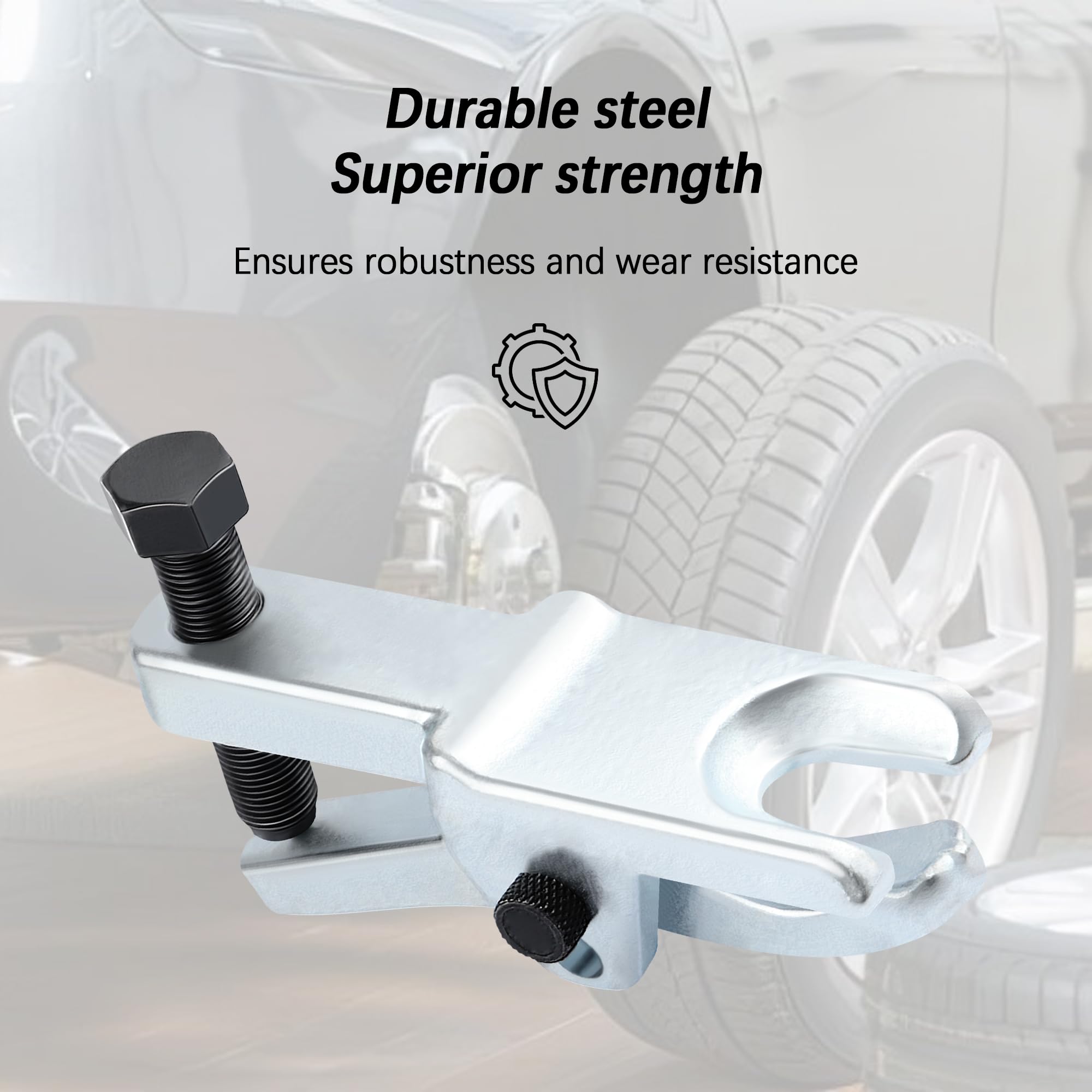 Heavy Duty Ball Joint Separator Tool - Adjustable Tie Rod Removal Tool & Ball Joint Puller for Cars, Trucks, SUVs - Universal Automotive Repair Tool for Suspension & Steering System Maintenance