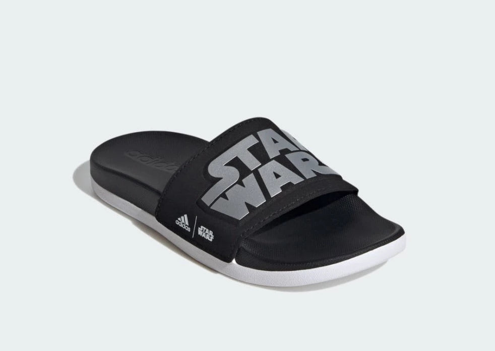 Star Wars Kids' Adilette Comfort Slides - Lightweight & Cushioned Sandals for Boys & Girls - Perfect for Pool, Beach, and Summer Playtime