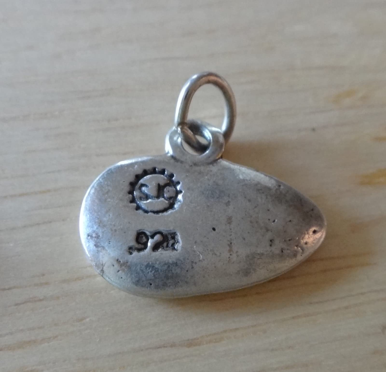 14x18mm Sterling Silver Happy Easter Egg Charm for Jewelry Making - DIY Craft Pendant for Necklaces, Bracelets & Easter Gifts