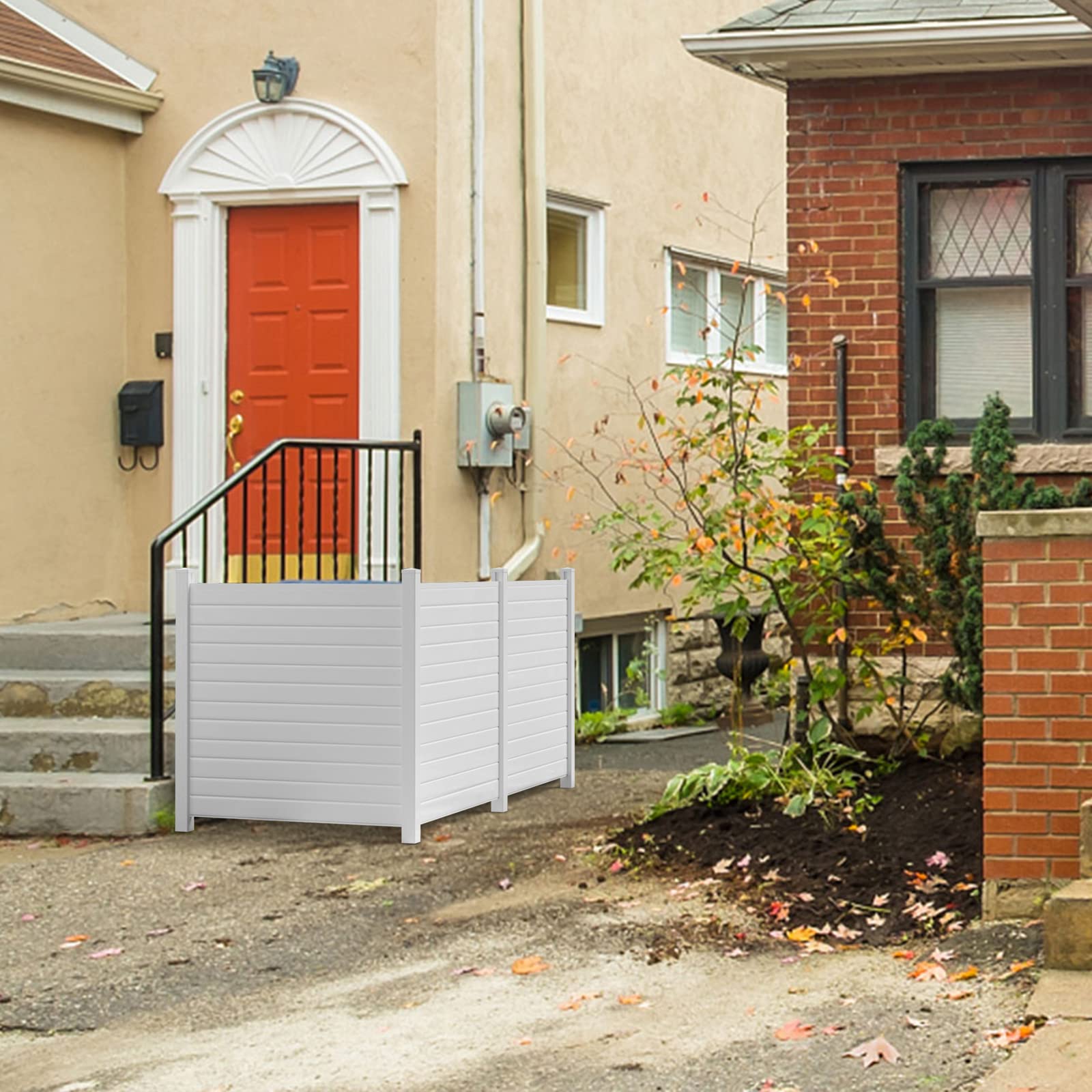 Caprihom Single (1 Pack) Air Conditioner Fence with Post - Extension for 50