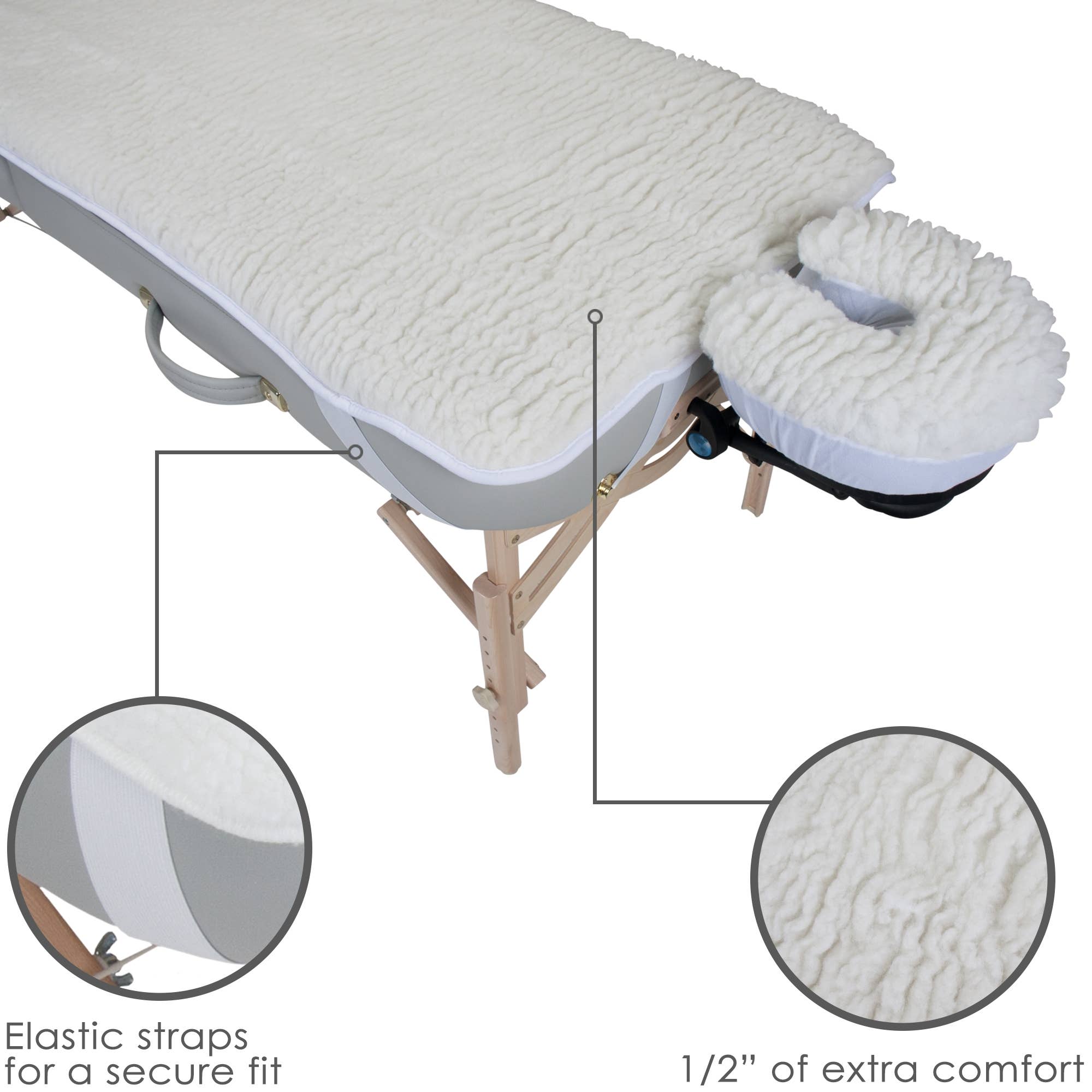 Premium Fleece Table Pad Set - Soft & Durable Table Protector for Dining, Office, or Crafting - Washable & Non-Slip Table Cover (Set of 4)
