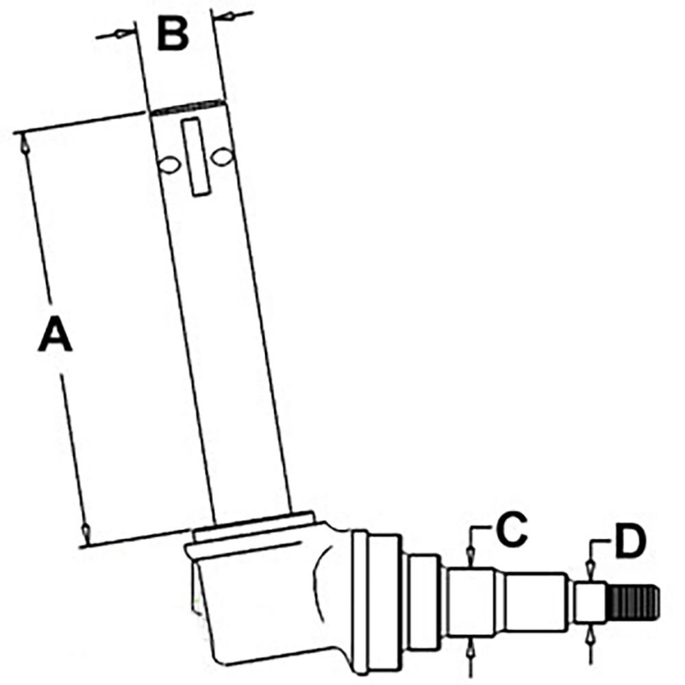 RAParts A & I Products Spindle (RH/LH) (HI Clearance 20