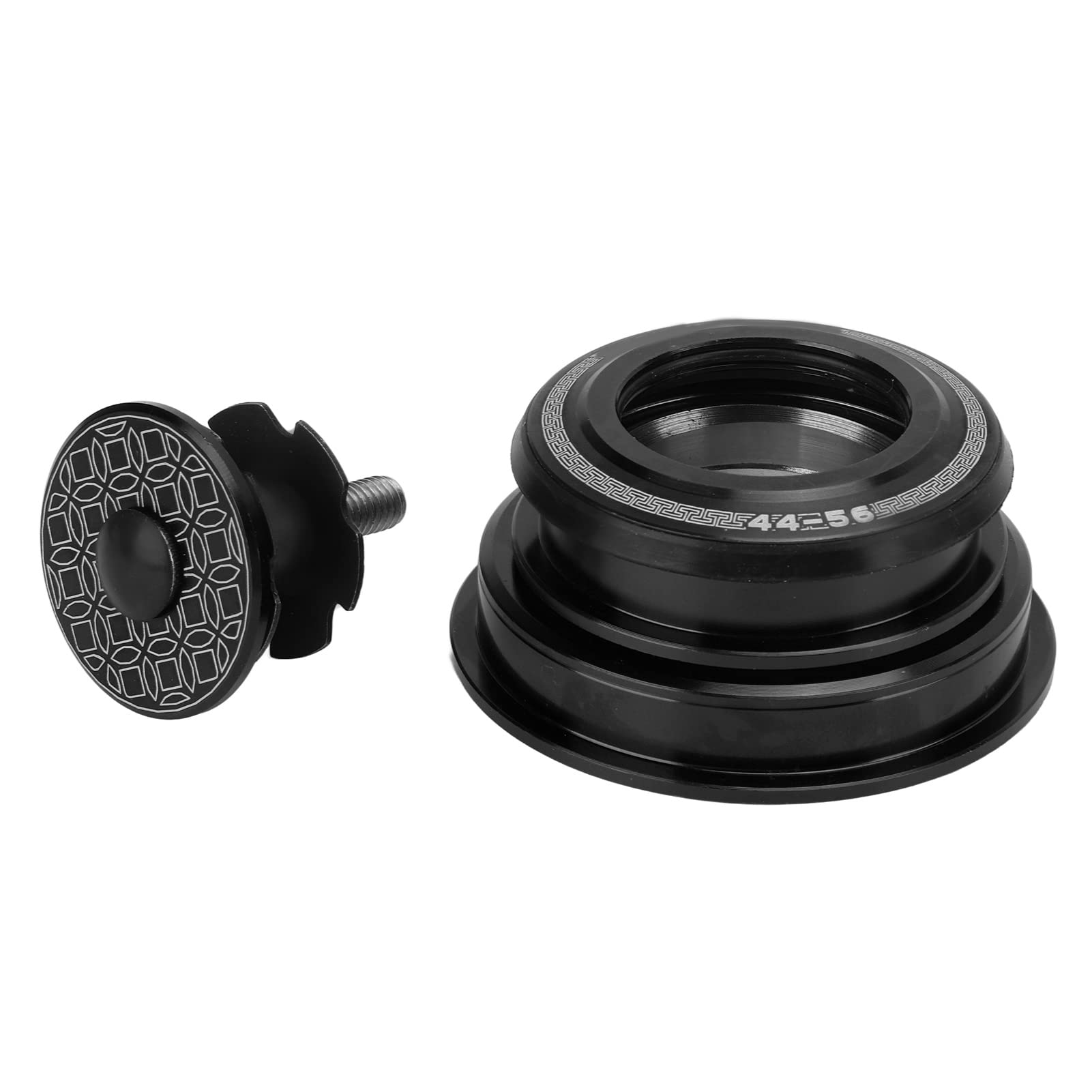 Lightweight Aluminum Alloy Bicycle Stem Headset - Double Bearing Structure for Smooth Ride & Easy Installation | Compatible with Cone Tube Forks | Perfect for Road Bikes, Mountain Bikes & Commuting