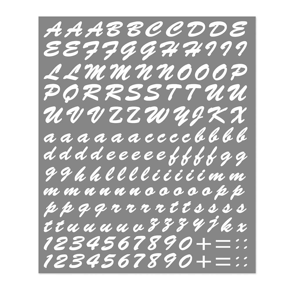 White Letter Kit Stickers - Alphabet Decals for DIY Crafts, Scrapbooking & Home Decor - Perfect for Journals, Cards, and Wall Art