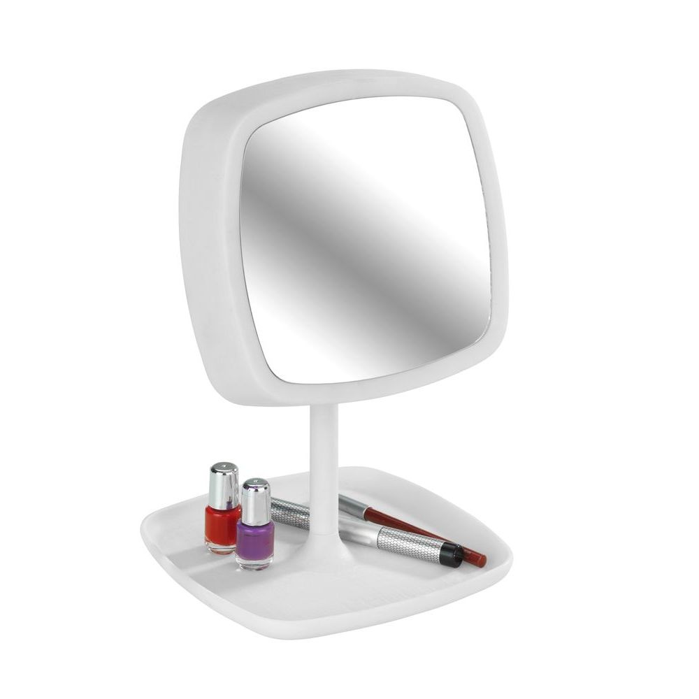 Ostia 5x Magnification LED Makeup Mirror with Touch Control - Perfect for Vanity, Bathroom, and Travel Use