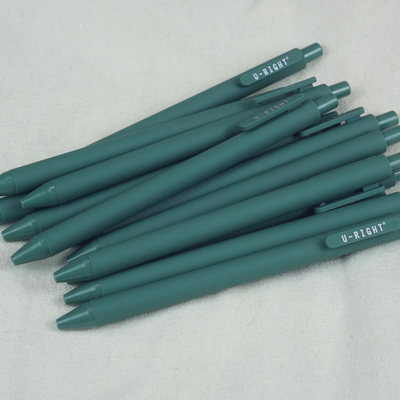 12 Pack Black Gel Pens 0.5mm Fine Point - Smooth Writing Office & School Supplies - Cute Green Pens for Note Taking, Journaling, and Gift Giving