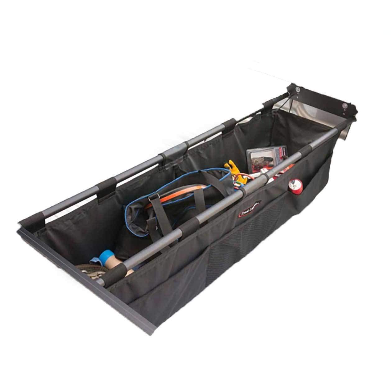 TruXedo Expedition Bed Organizer & Cargo Sling for Full Size Trucks - Heavy Duty Black Plastic Truck Bed Storage Solution | Perfect for Camping Gear, Tools & Equipment Organization (Model 1705211)