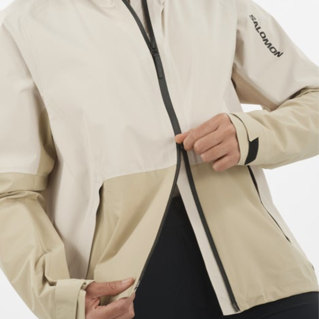 Salomon Women's Outerpath 2.5L Waterproof Hiking Jacket - Lightweight Raincoat for Outdoor Adventures & Trail Running