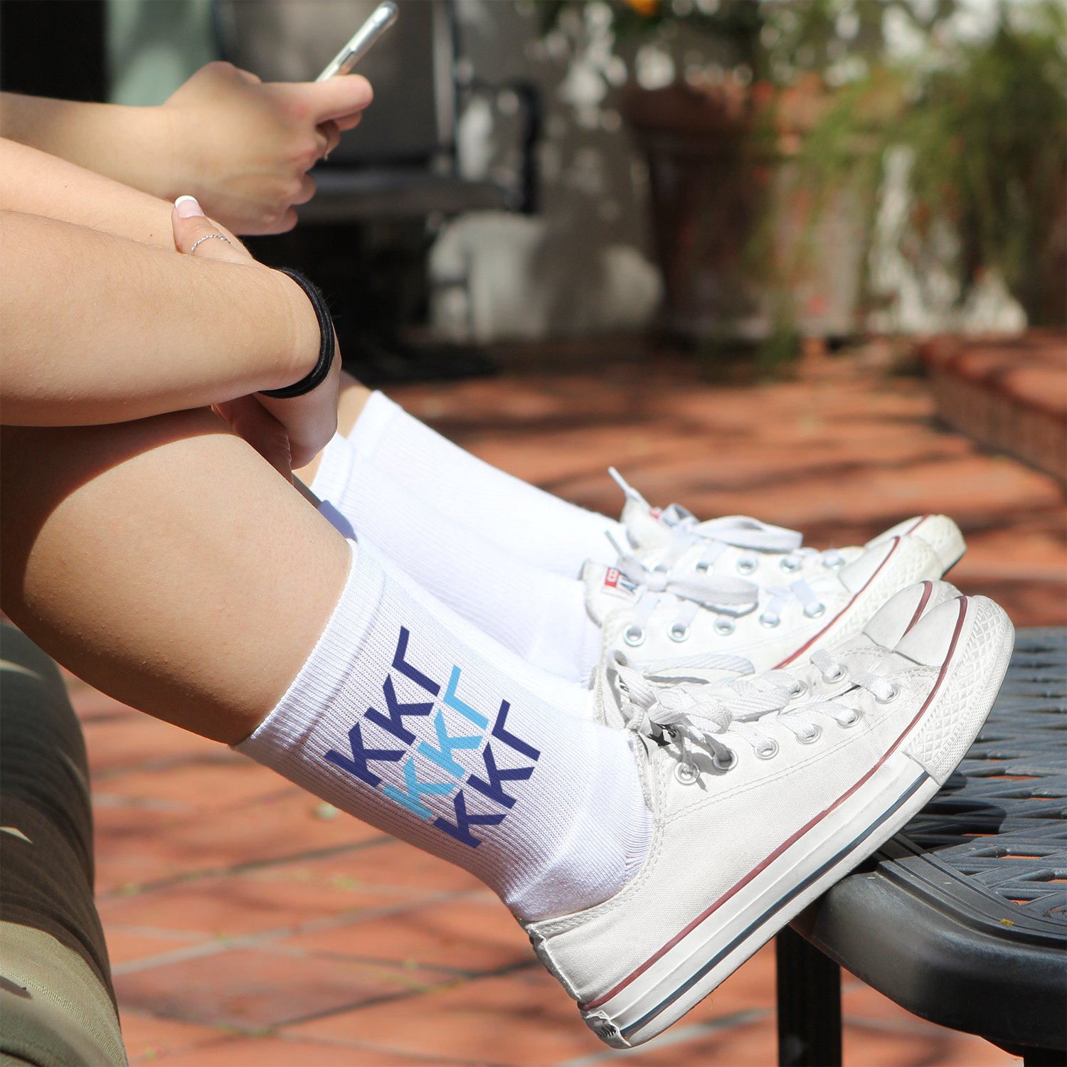 Greek Letter Sorority Socks - Soft Cotton Crew Socks for Sisterhood & College Life