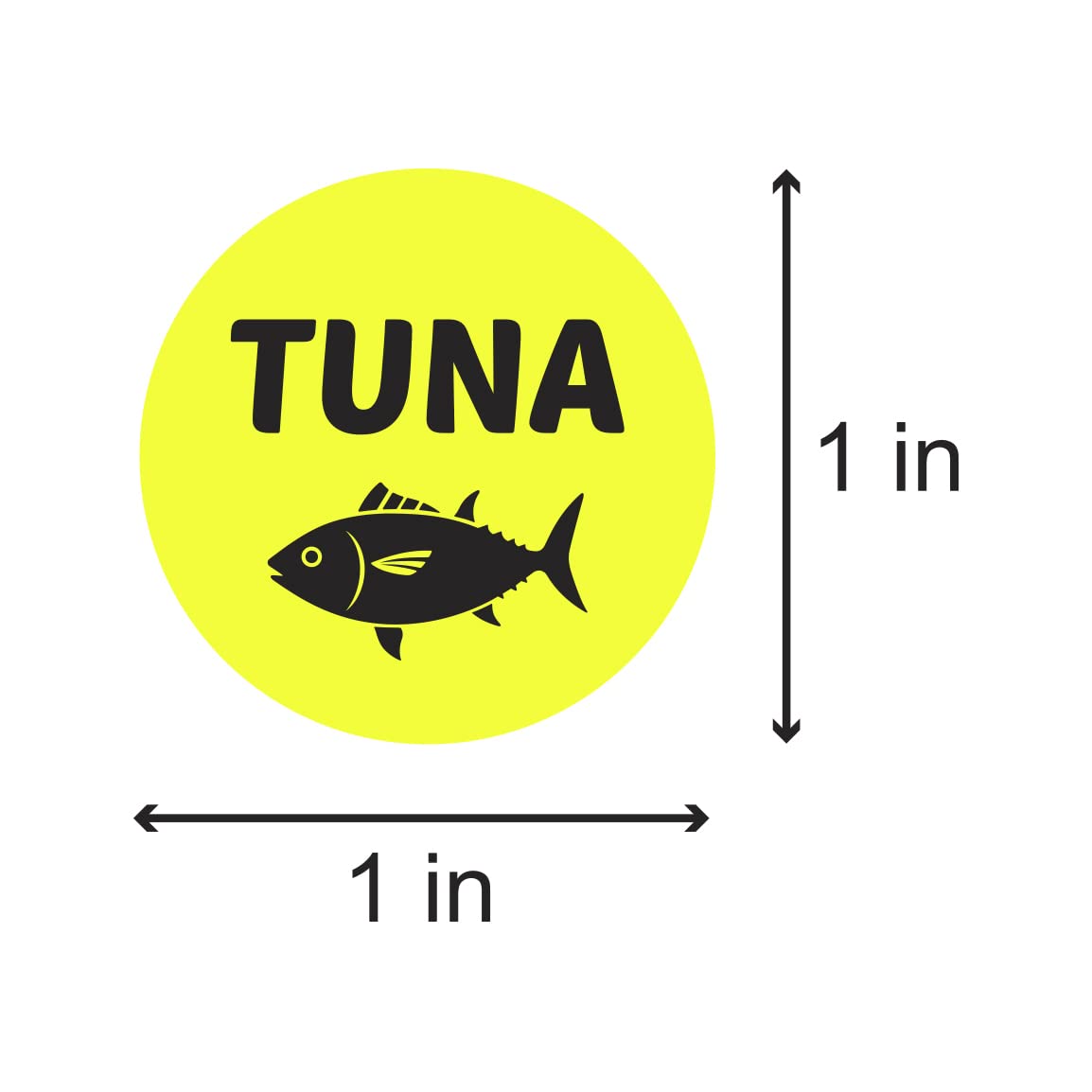 600 Tuna Stickers Labels - 1