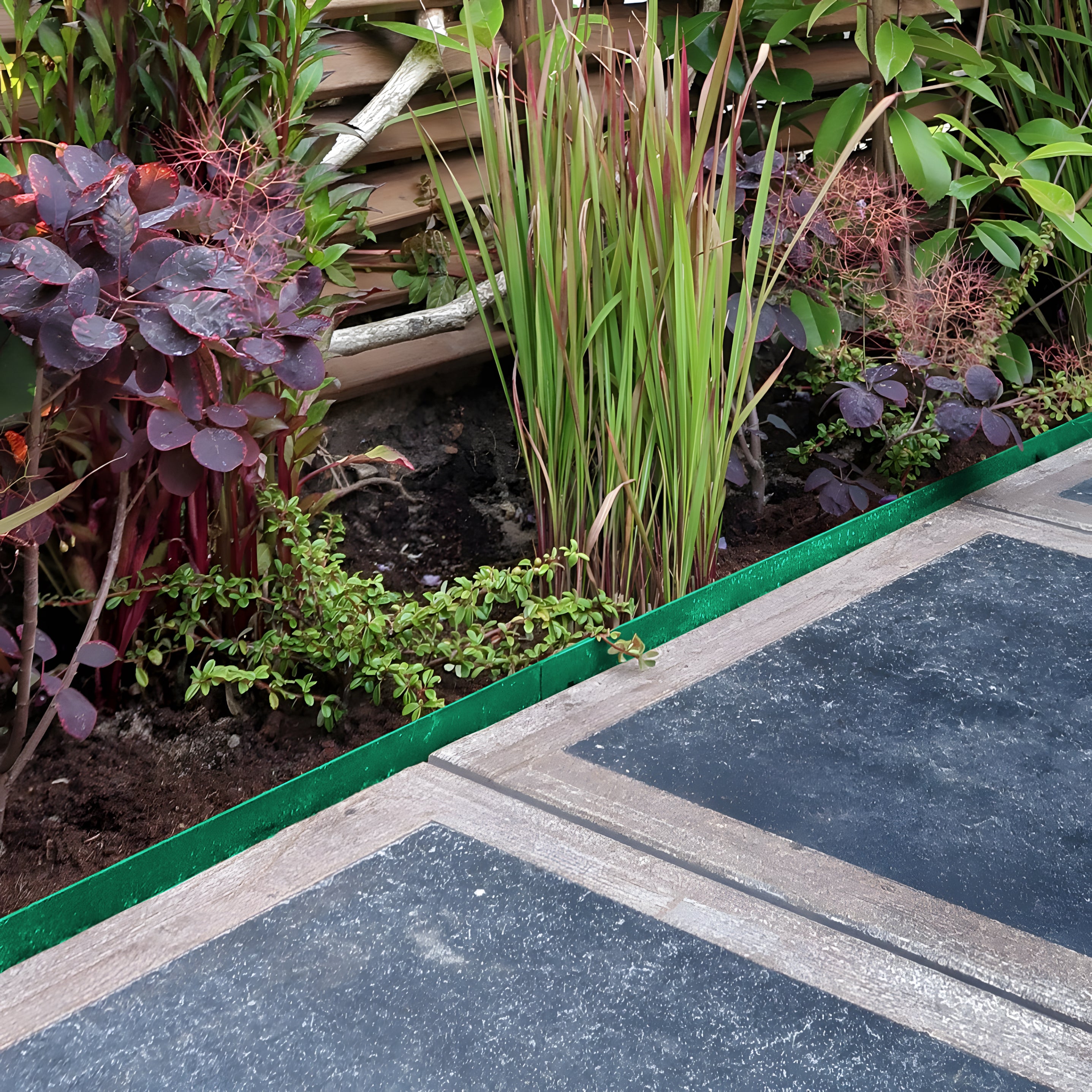 2 Pack Heavy Duty Corten Steel Landscape Edging - Durable Waterproof Garden Borders for Flower Beds, Walkways & Driveways | Rust-Resistant Outdoor Yard Edging