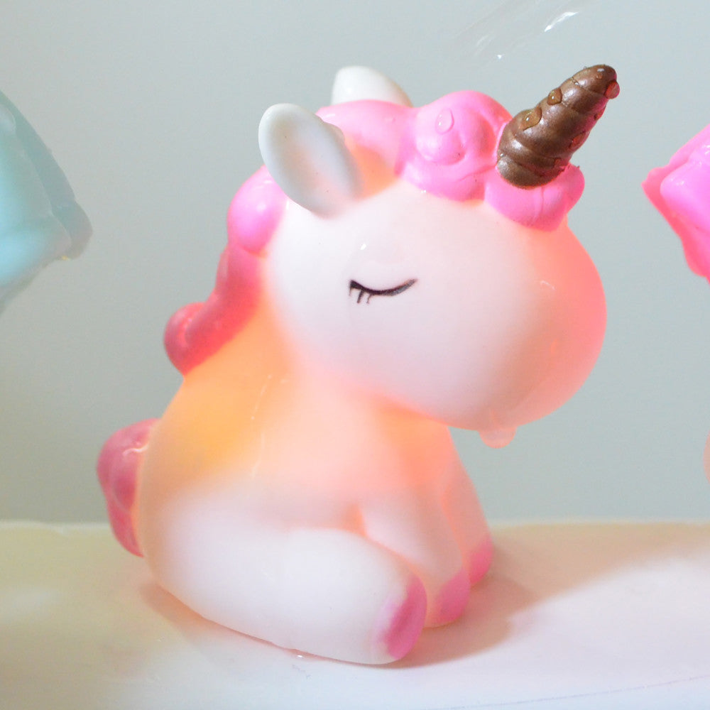 Buddy & Barney Unicorn Bath Toys Set - 3 Piece Light Up Bath Time Fun for Kids | Perfect for Bathtub Play & Sensory Development