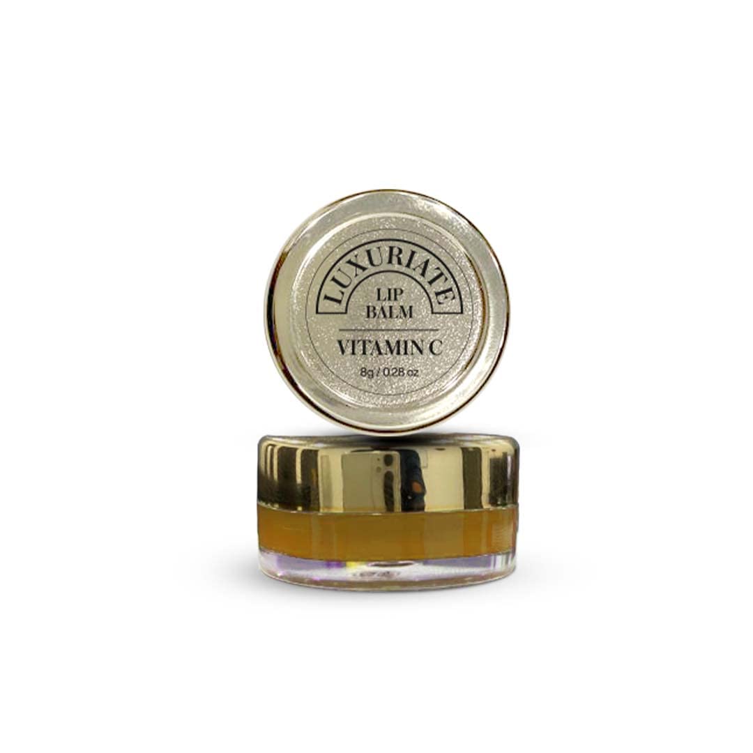 Organic Vitamin C Lip Balm for Dry & Chapped Lips - Paraben & Sulfate Free, Hydrating Lip Gloss for Men & Women (8g) - Perfect for Daily Moisture & Winter Lip Care