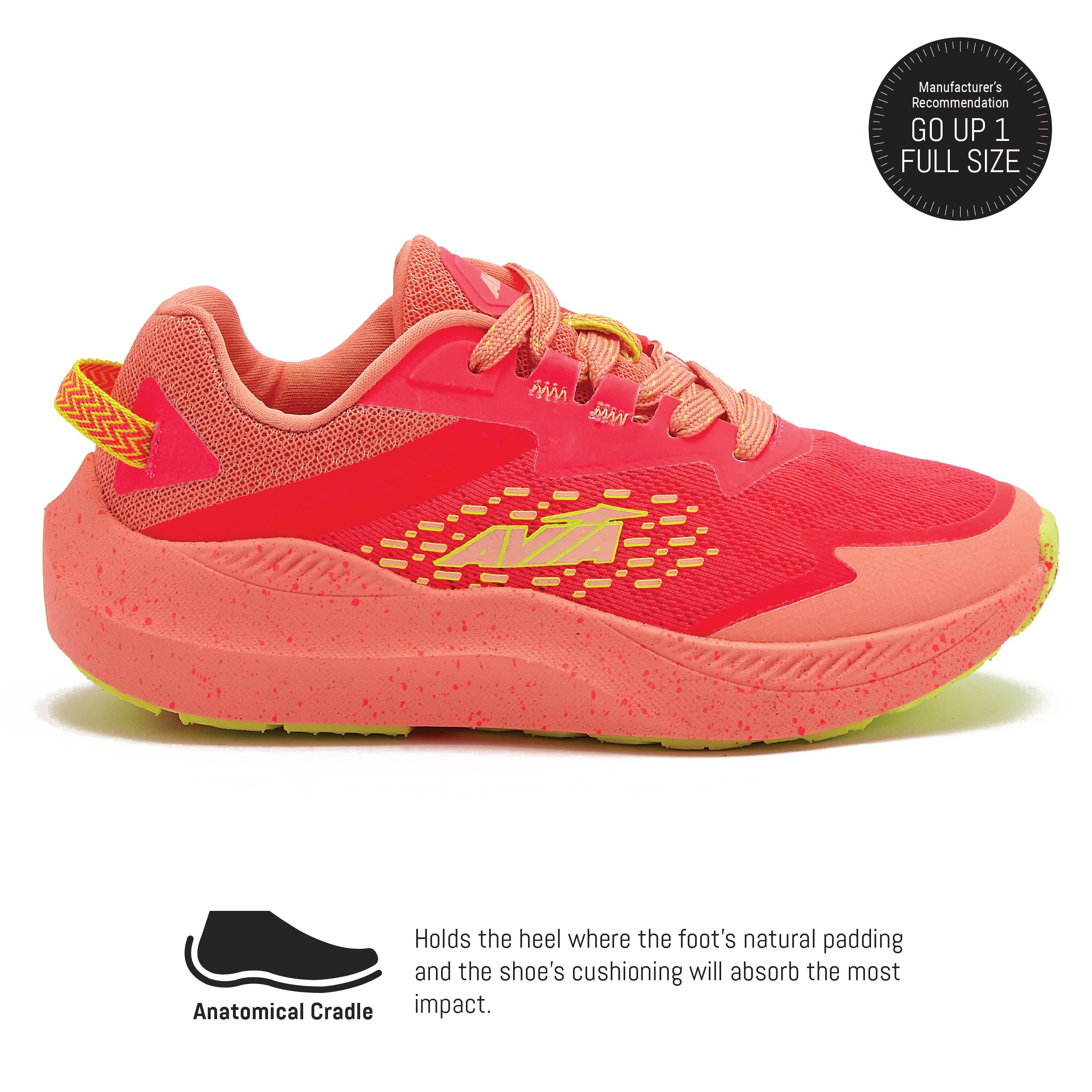 Avia Avi-Storm Girls' Sneakers - Lightweight Tennis & Running Shoes for Toddler, Little & Big Kids (Sizes 11-6) - Perfect for School, Sports & Playtime