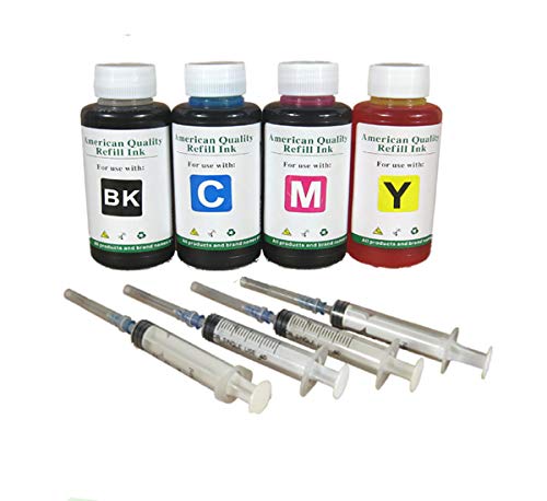 High-Quality 4x100ml HP 67XL Ink Refill Kit - Compatible with HP Envy 6052/6055/6058 & Deskjet 1255/2732/2752 Printers - Perfect for Home Office Printing & Document Refills