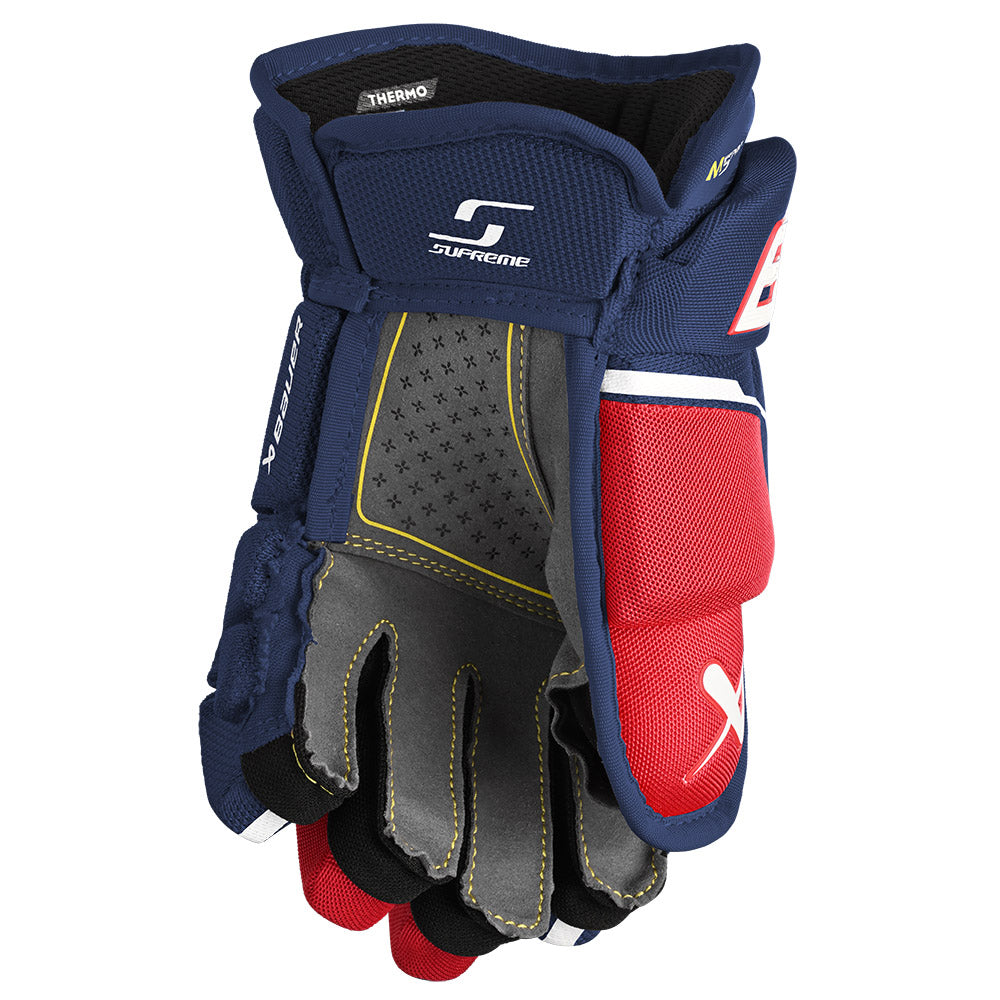 Bauer Supreme M5 Pro Junior Ice Hockey Gloves - Youth Hockey Gloves for Boys & Girls - Protective Gear for Ice Skating & Hockey Practice - Perfect for Games, Training & Winter Sports