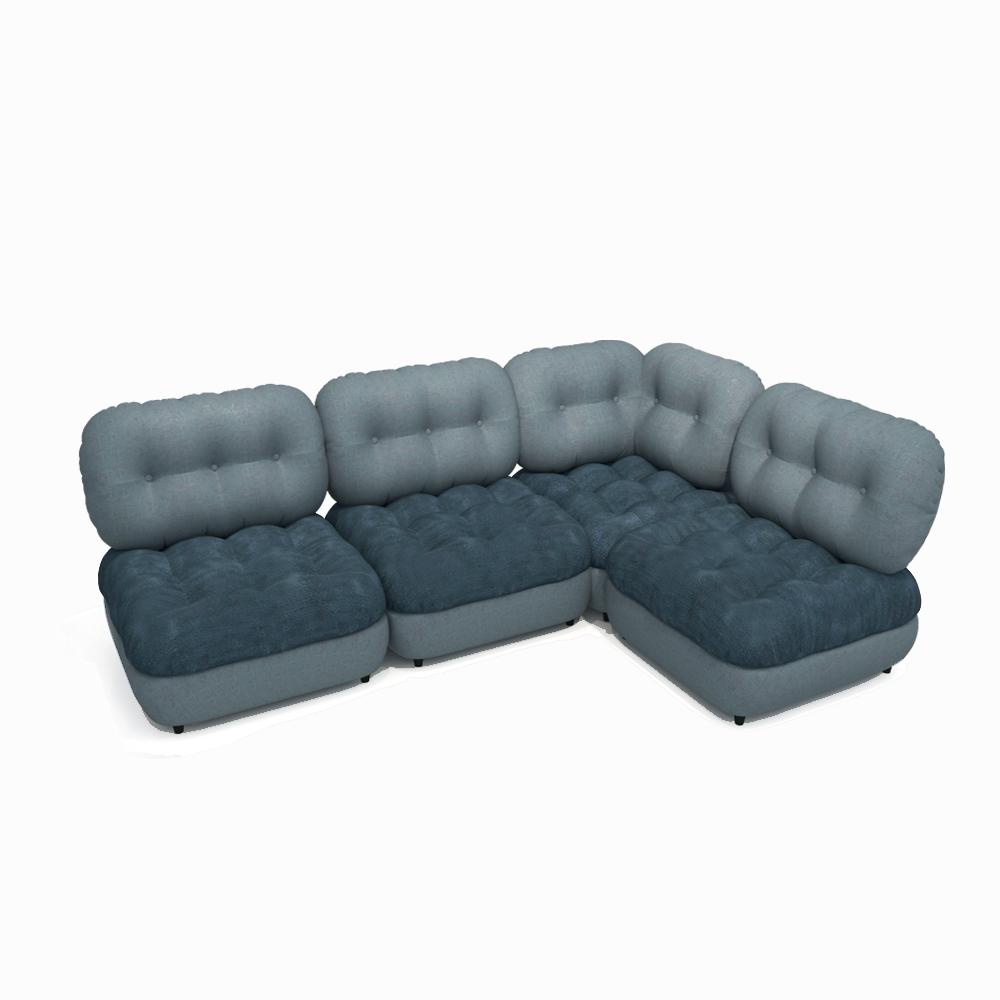 Marlow Chaise Sectional Sofa - Modern L-Shaped Couch with Chaise Lounge, Upholstered Fabric, Comfortable Living Room Furniture for Small Spaces - Perfect for Apartments, Condos, and Cozy Family Gatherings