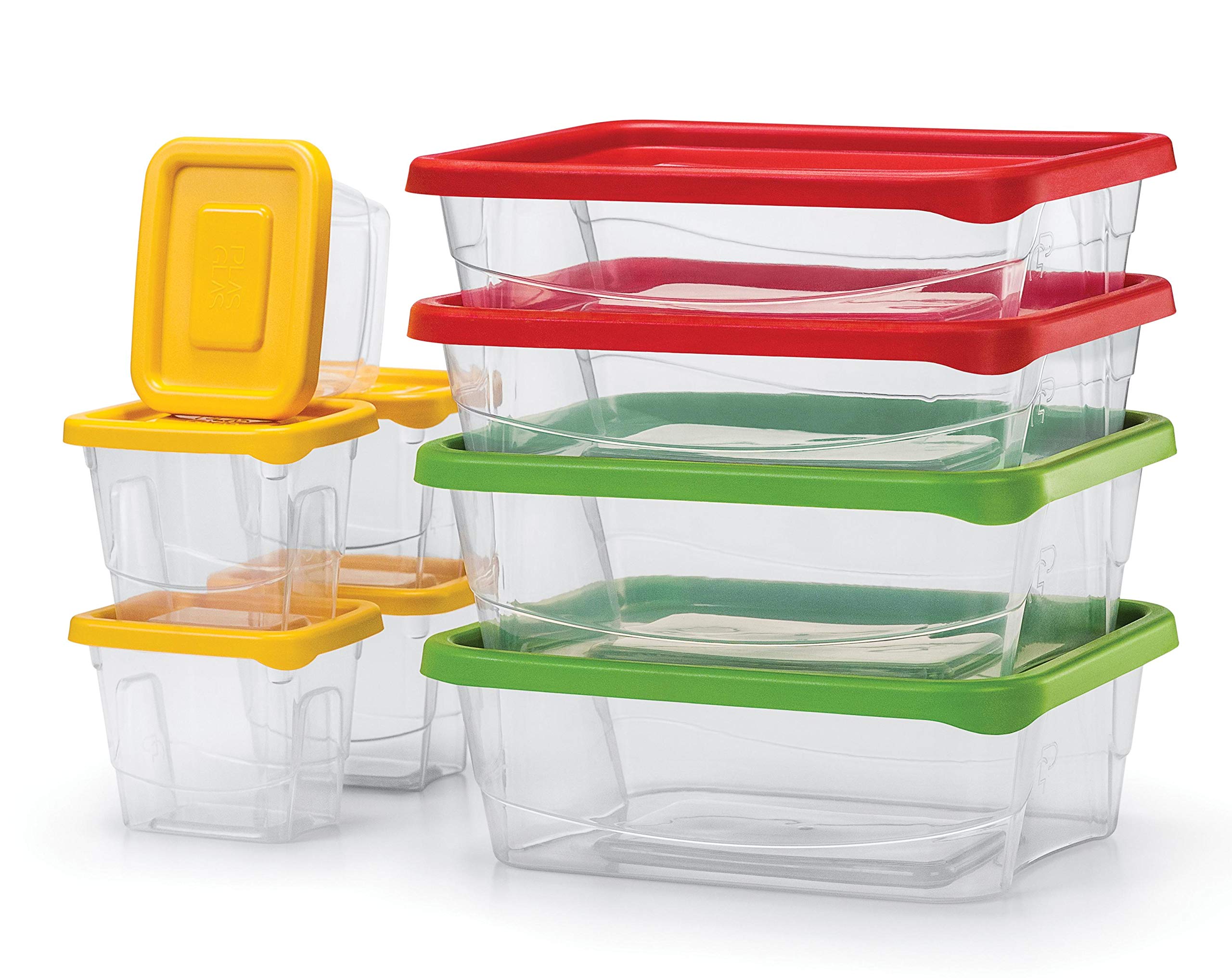 ALPINA Airtight Food Storage Containers - BPA-Free Plastic Meal Prep Containers with Lids for Kitchen, Lunch Box & Leftovers | Perfect for Meal Prep, Pantry Organization & On-the-Go Snacks