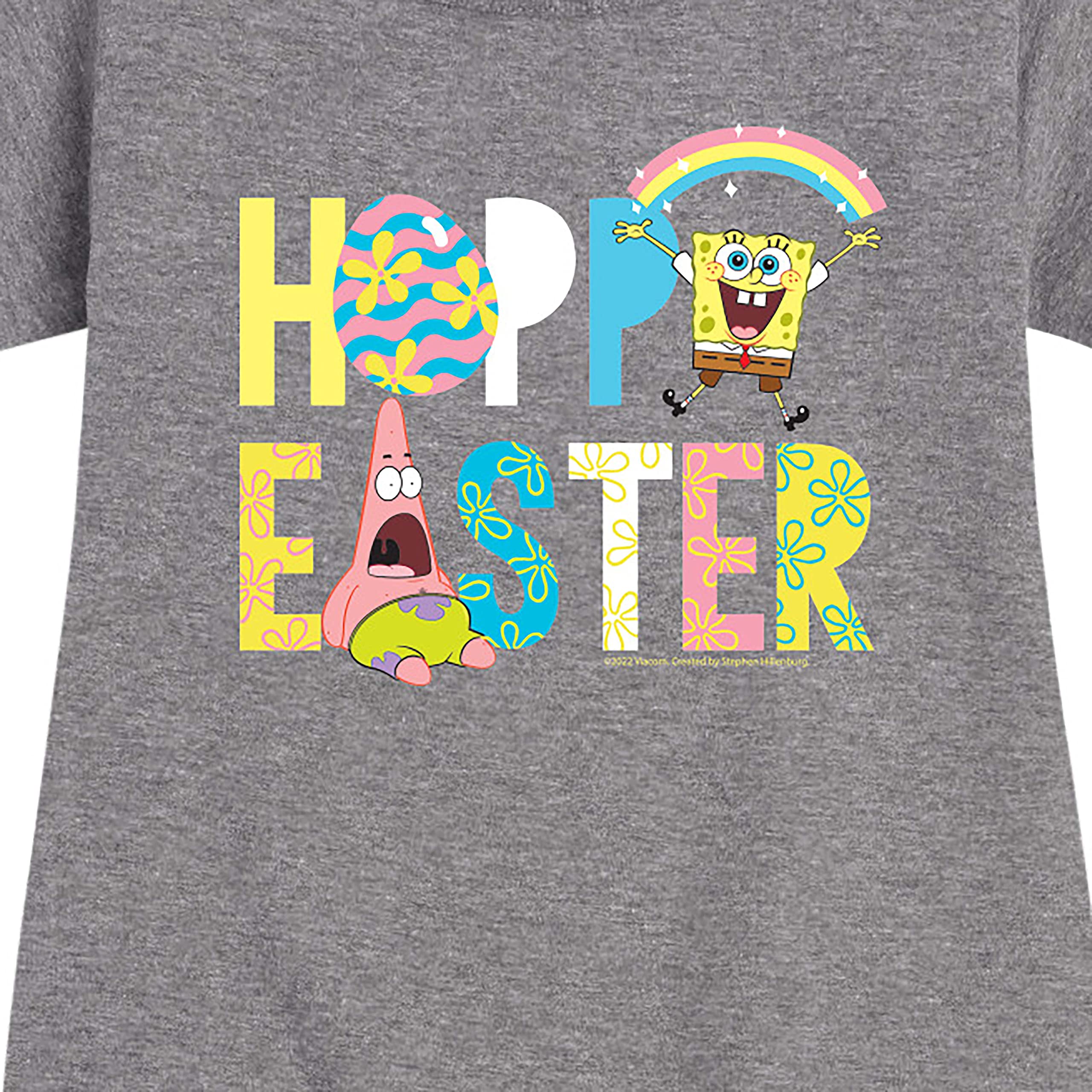 HYBRID APPAREL Spongebob Squarepants Easter Fleece Dress for Toddler & Youth Girls - Cute Cartoon Character Outfit for Spring Celebrations, Easter Egg Hunts & Holiday Photos