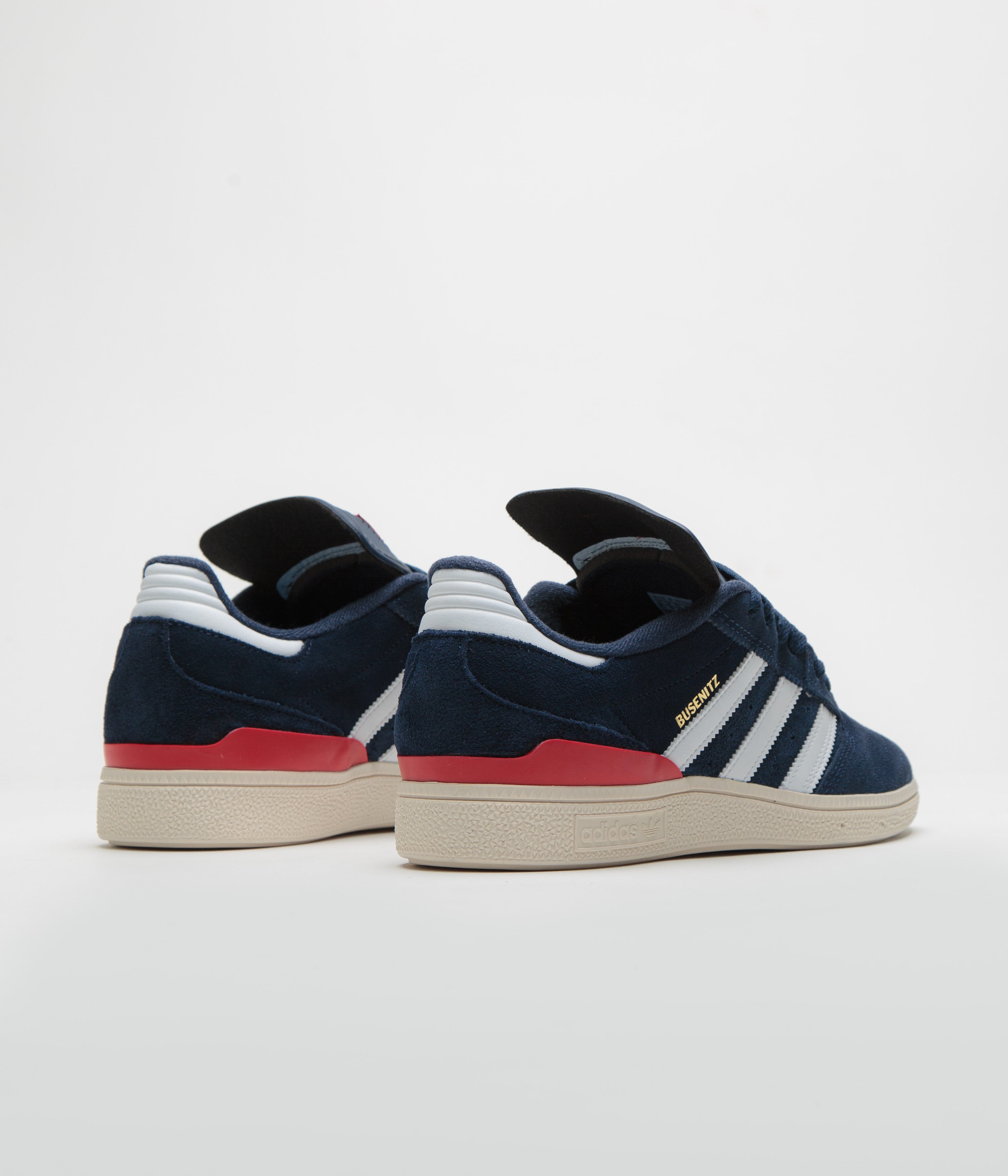 Adidas Busenitz Shoes Men's Skateboarding Sneakers - Collegiate Navy/FTWR White/Better Scarlet - Lightweight & Durable for Street Skating & Casual Wear