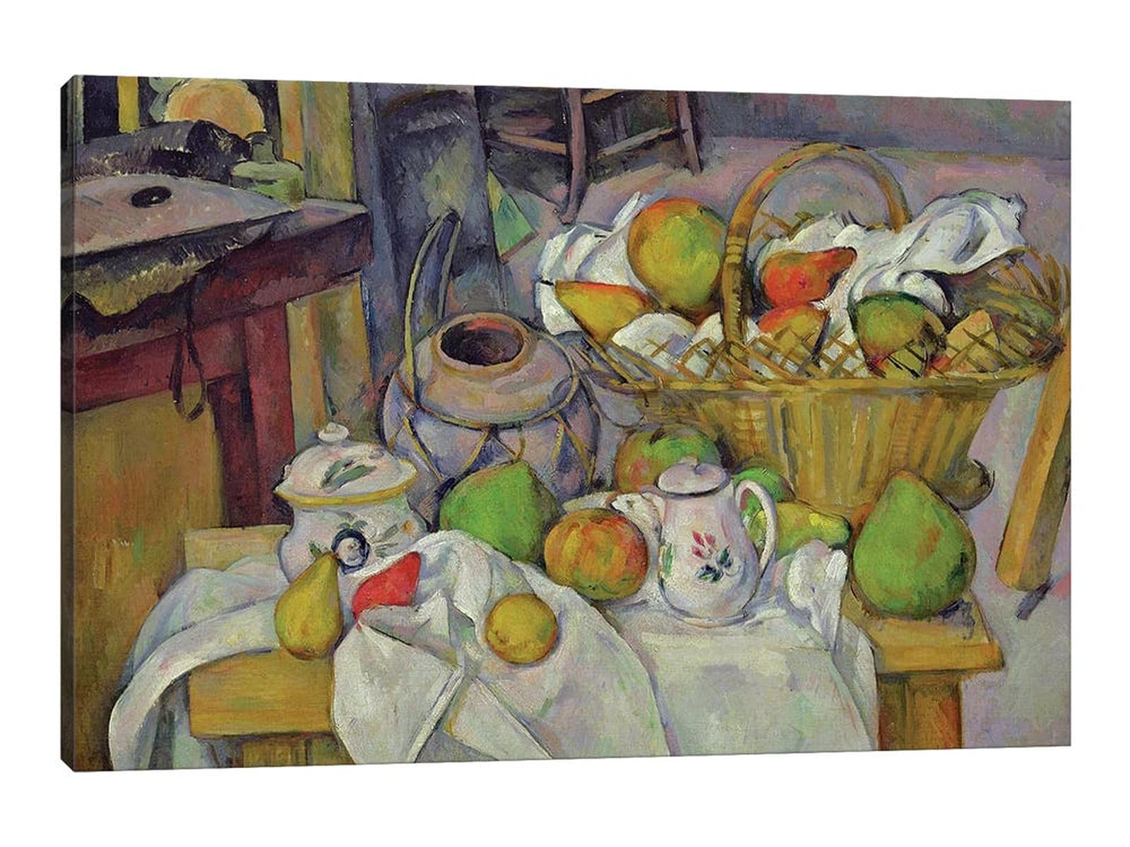 Vintage Kitchen Wall Art Set - 32x48 Inches Canvas Fruit & Abstract Decor Paintings for Dining Room & Kitchen Decor | Perfect for Farmhouse, Rustic & Retro Home Styling