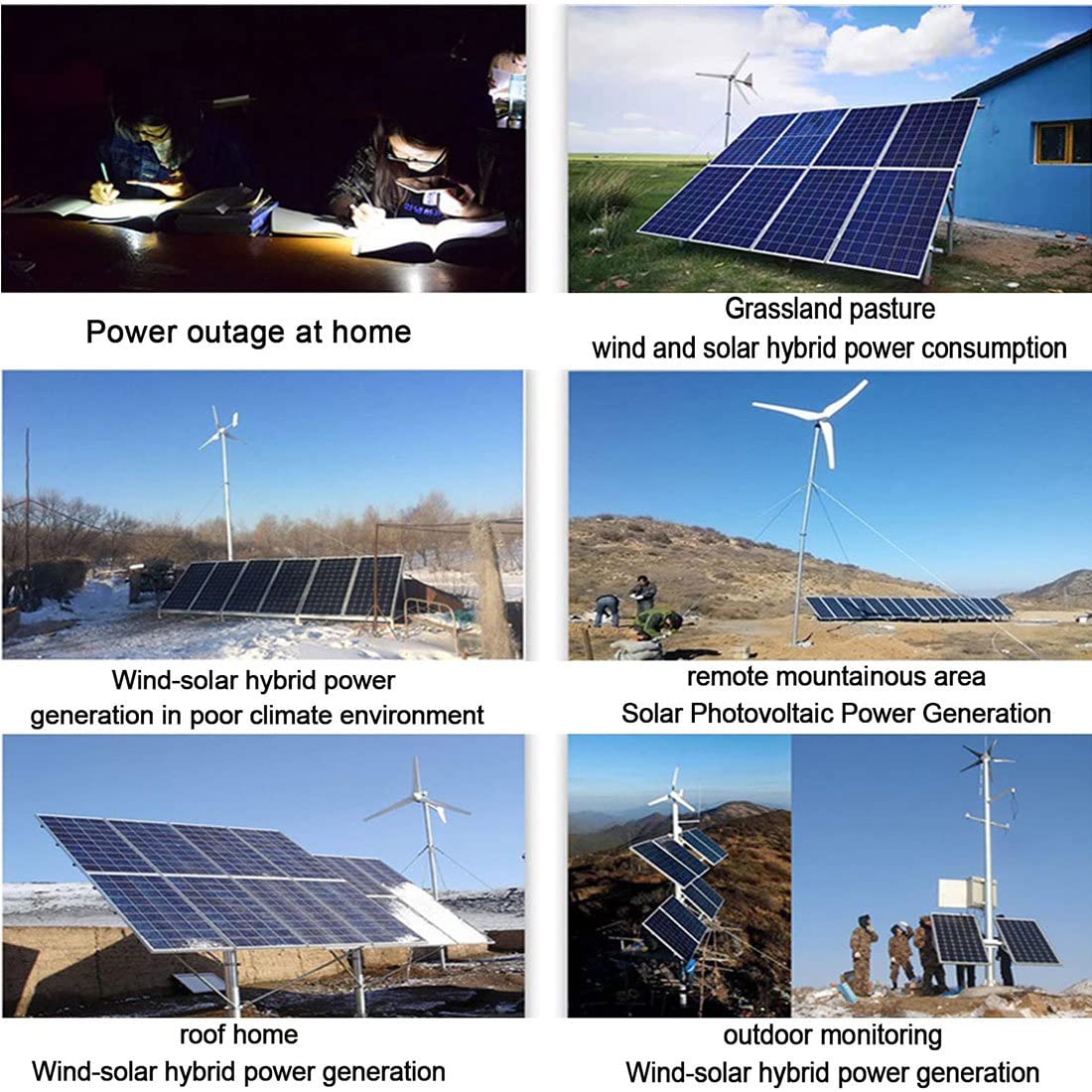 6000W MPPT Wind Solar Hybrid Charge Controller - 12V/24V/48V Boost Controller for Wind Turbine & Solar Panel Battery Charging - Perfect for Off-Grid Power Systems, RV, Marine & Home Energy Storage