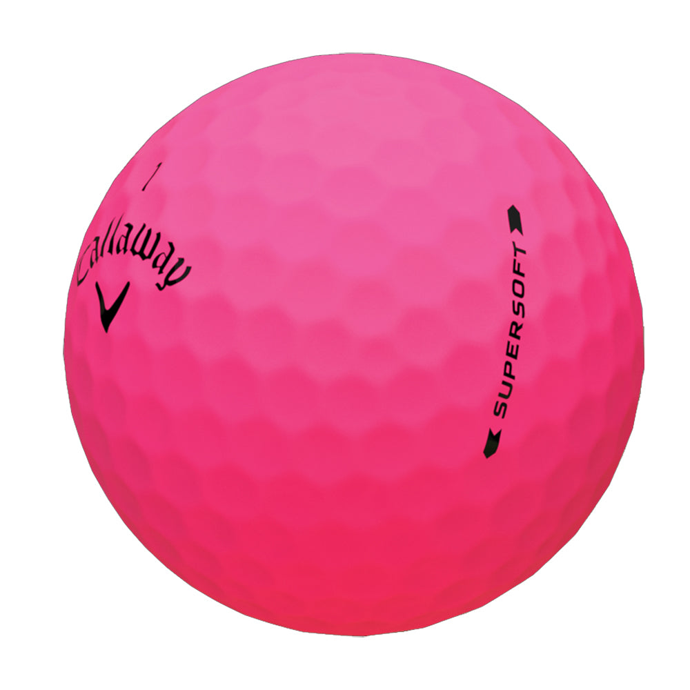 Callaway Supersoft Pink Golf Balls - Premium Low Compression for Distance & Accuracy | Perfect for Women & Beginners on the Course