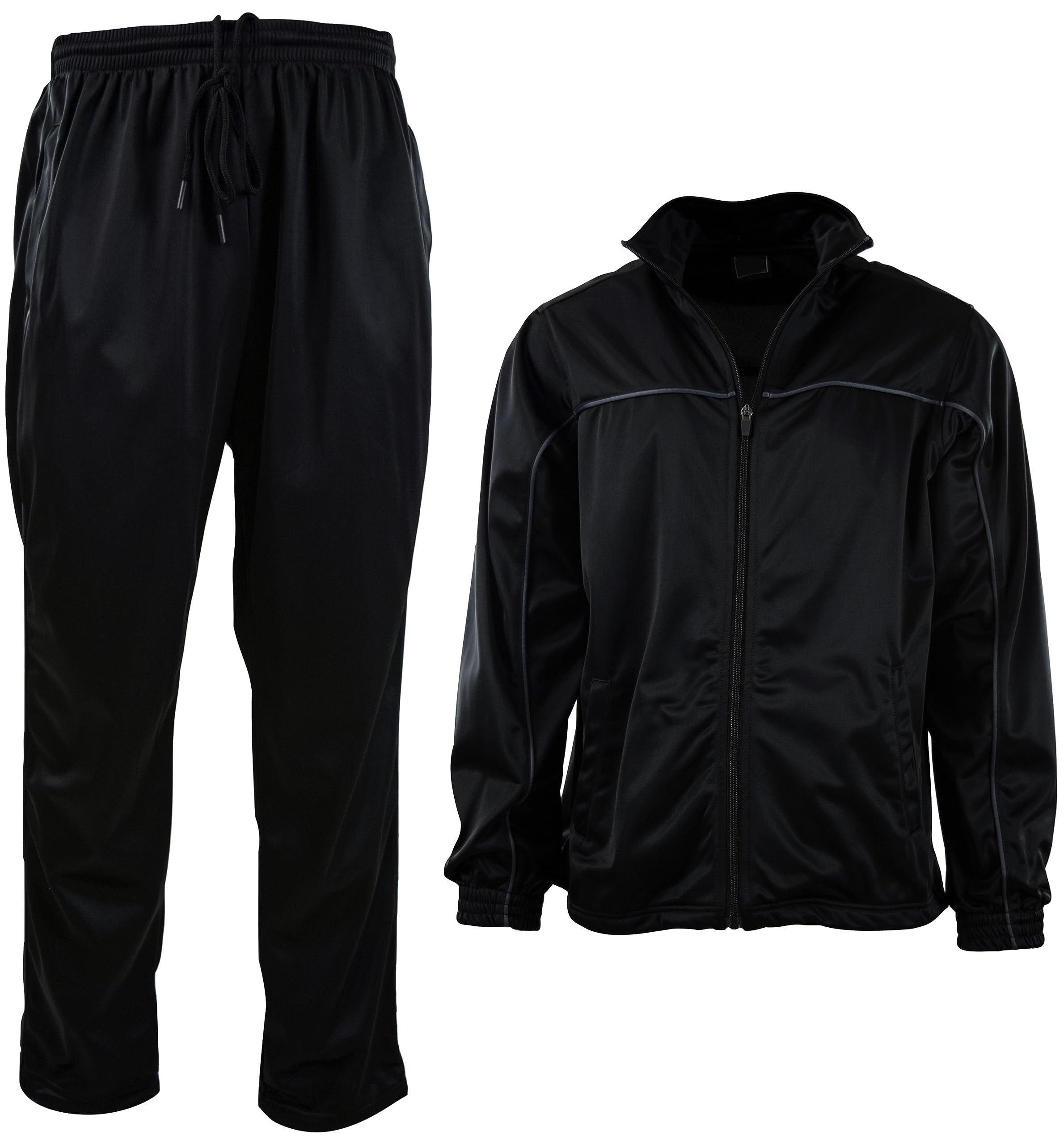 Men's Active Tracksuit with Zippered Back Pocket - Comfortable Workout & Gym Jogging Suit for Running, Training & Casual Wear