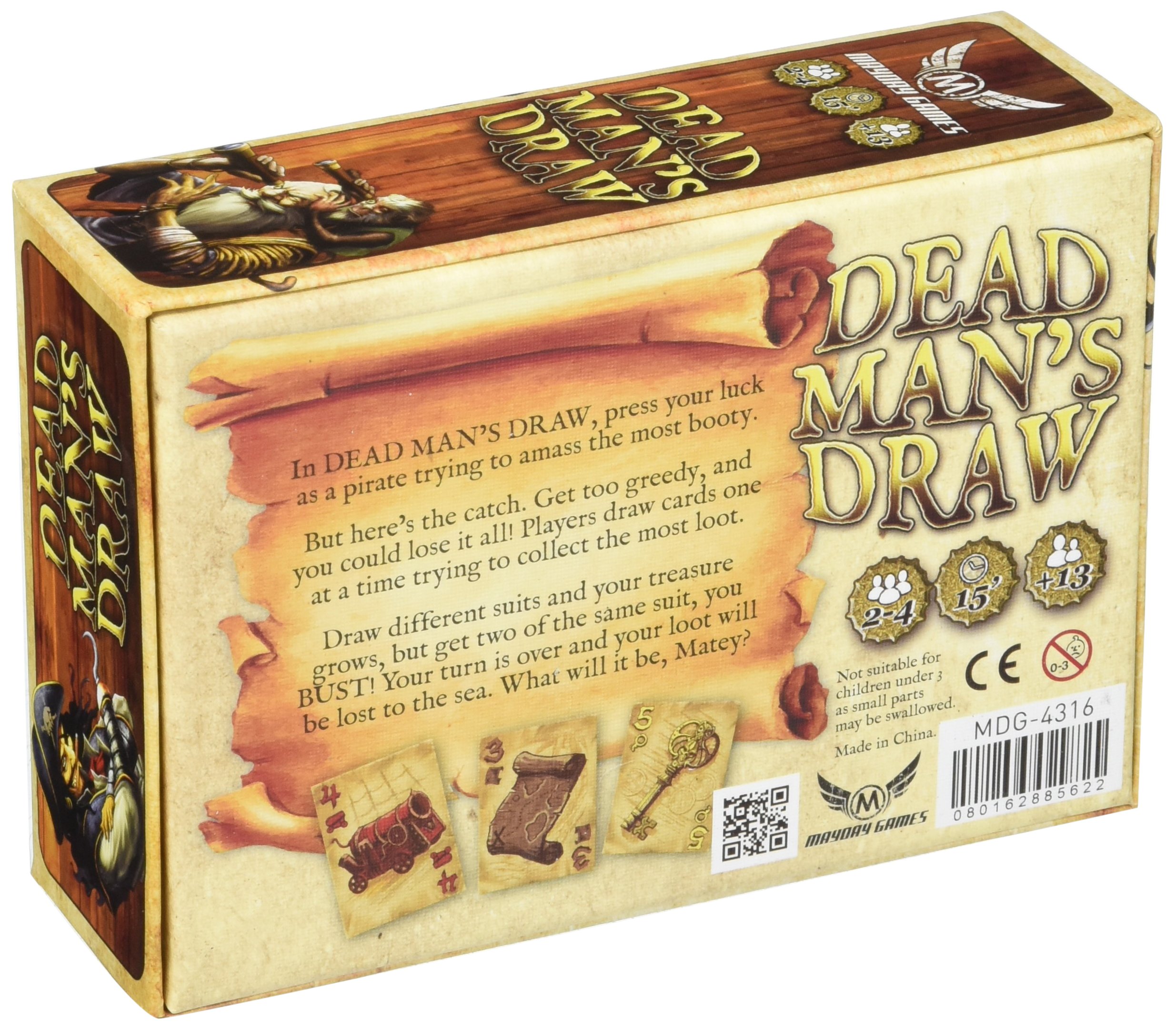 Dead Man's Draw - Pirate-Themed Card Game for Adults & Families | Strategic Party Game for Game Nights, Travel & Social Gatherings