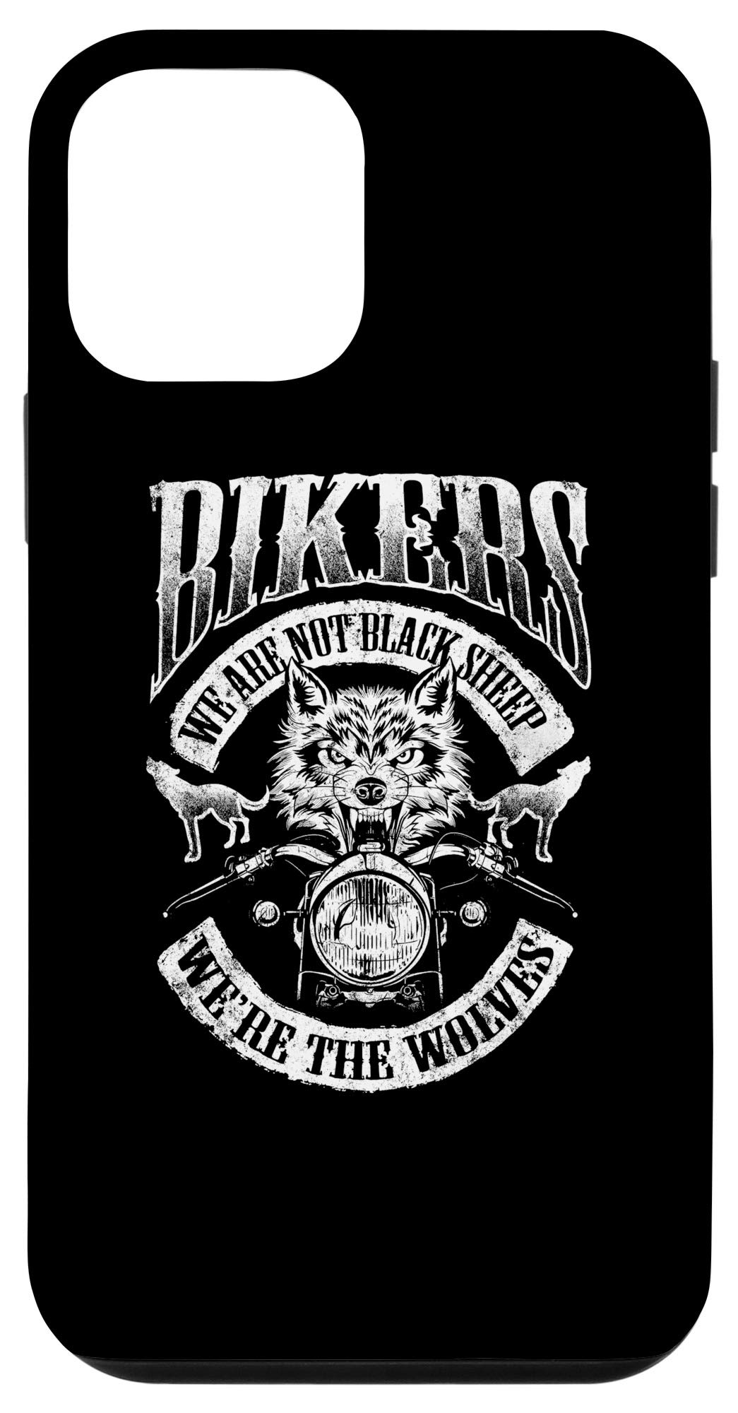 iPhone 12 Mini Motorcycle Case - Wolf Design Biker Phone Cover | Durable Protection for Riding & Outdoor Adventures