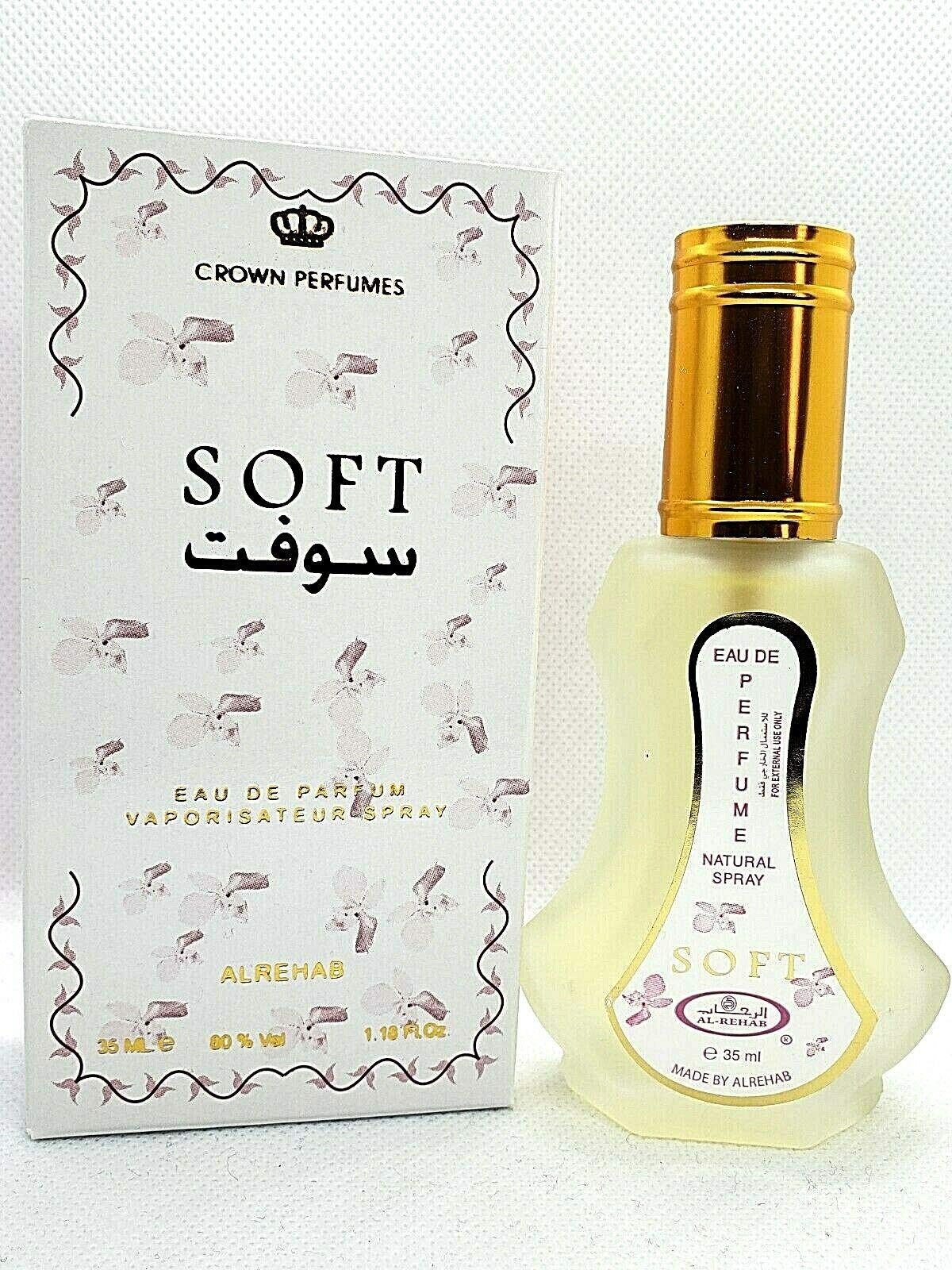 Al-Rehab Soft Eau De Parfum Spray for Men & Women - 35ml Long-Lasting Fragrance | Romantic Date & Office Wear Perfume