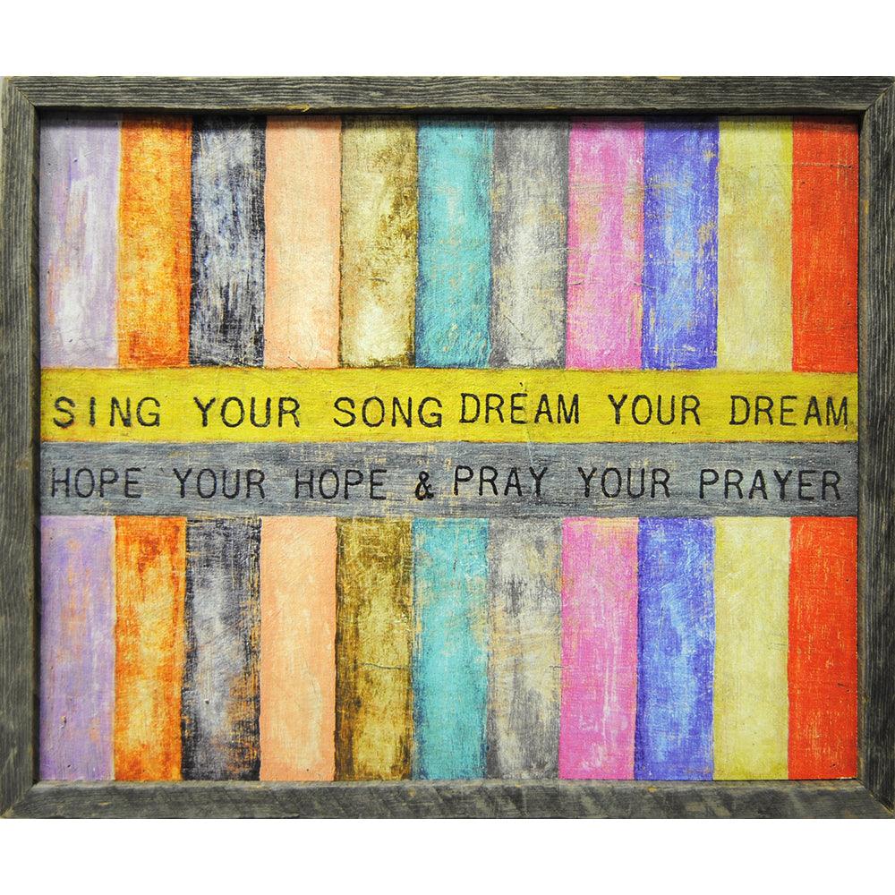 Sing Your Song Art Print - Inspirational Wall Decor for Home, Office & Gifts - Perfect for Living Rooms, Bedrooms & Workspaces