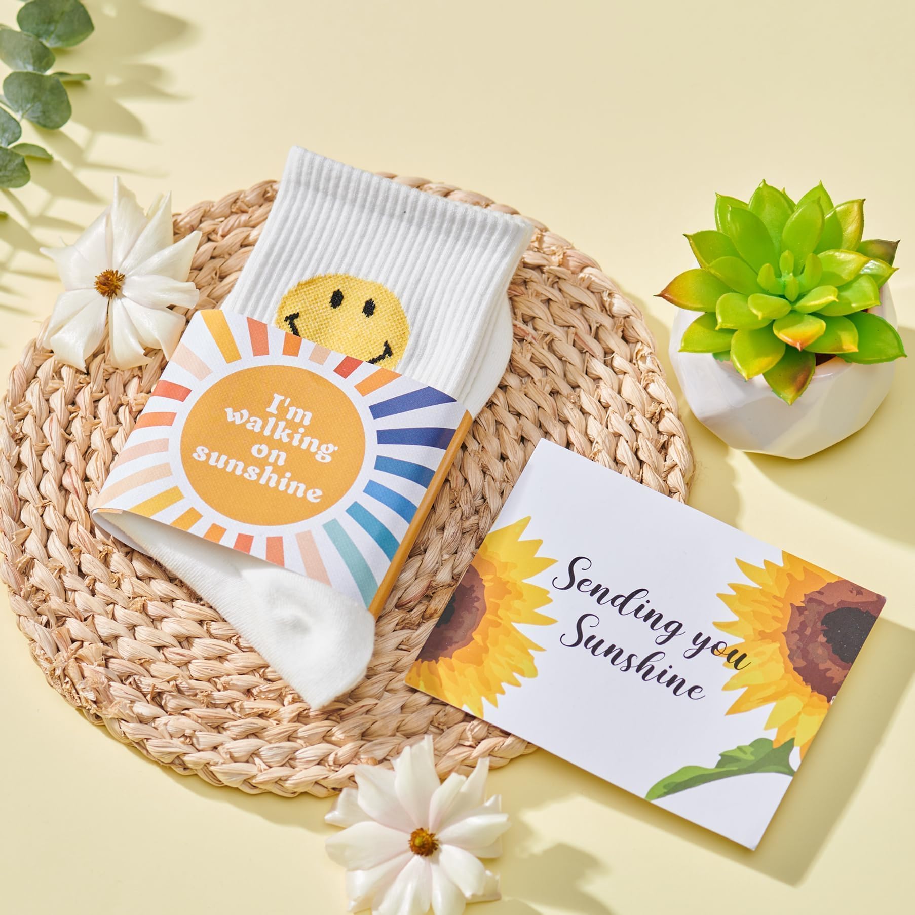 Sunflower Birthday Gifts for Women - Inspirational Get Well Soon Care Package, Self Care Gift Basket for Friends, Mom, Her - Perfect for Mother's Day, Thinking of You, and Sunshine-Themed Occasions