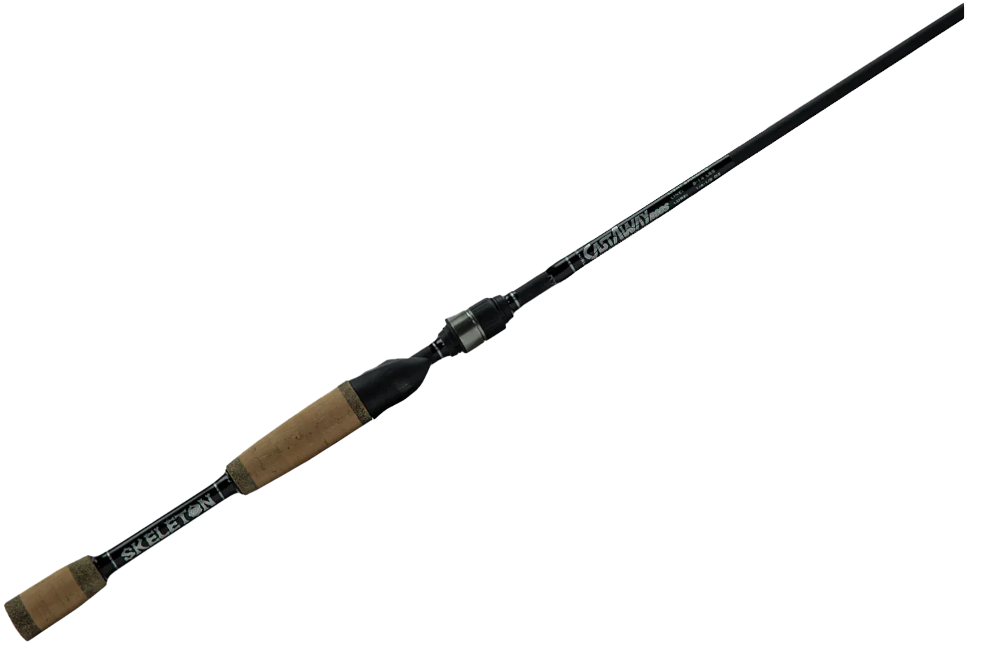 Skeleton Nano SKNMFS73 Medium Fast/Finesse Spinning Rod - Lightweight Carbon Fiber Fishing Pole for Bass, Trout & Panfish - Perfect for Freshwater & Saltwater Angling